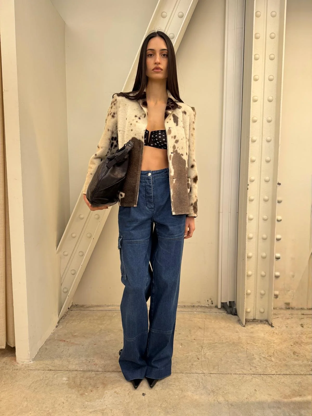 Nina Ricci cargo denim pant