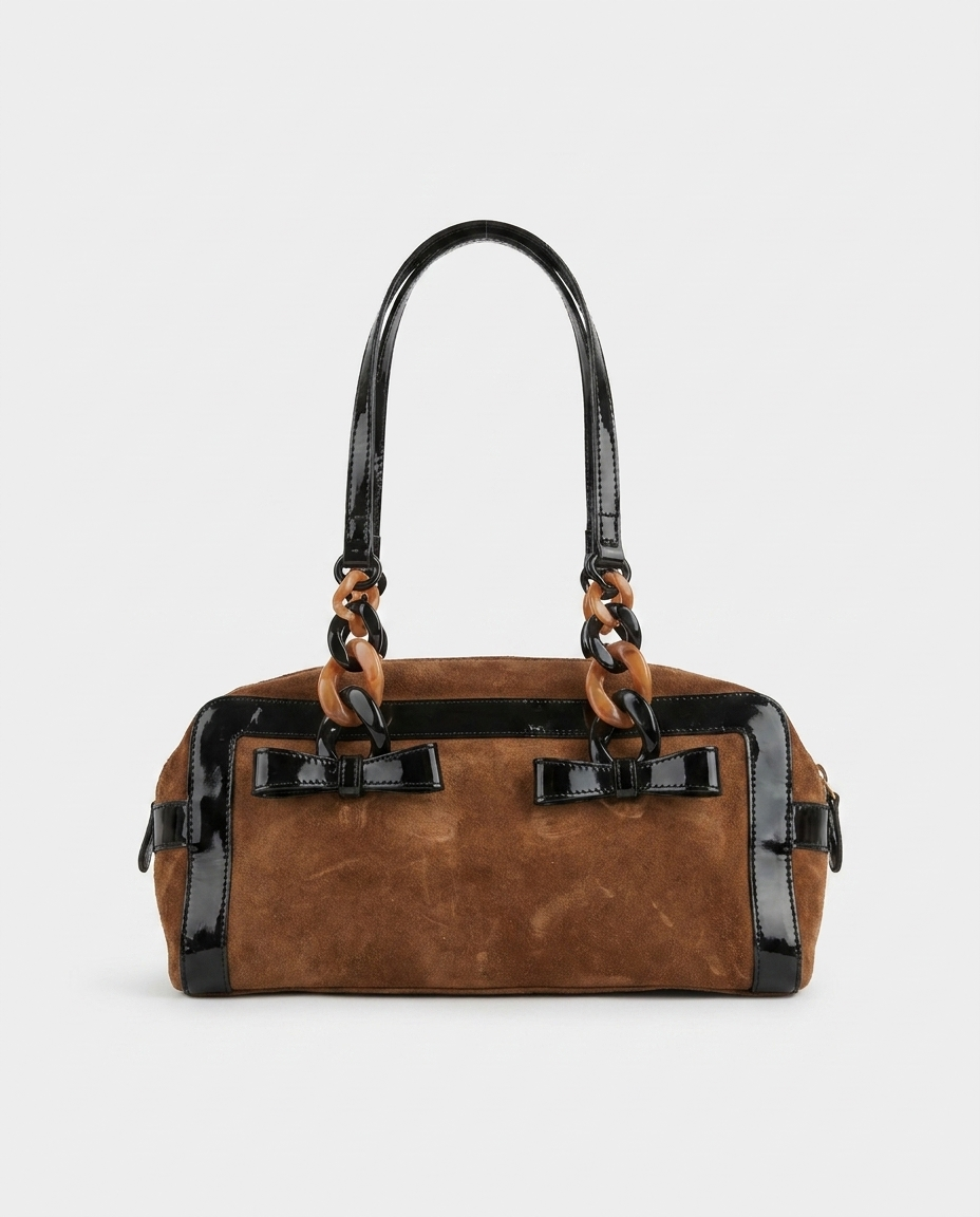 Moschino suede bag