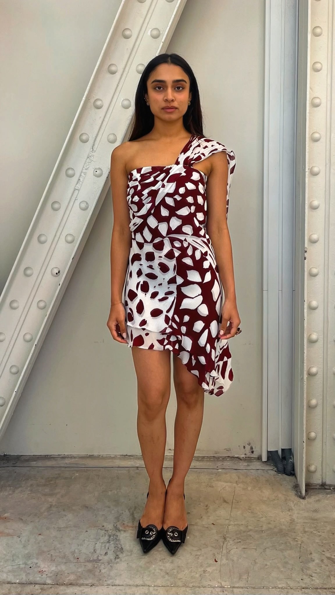 Jiki strapless printed dress