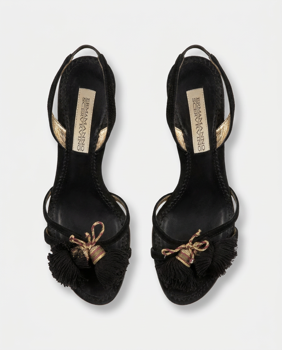 Pompoms high heels