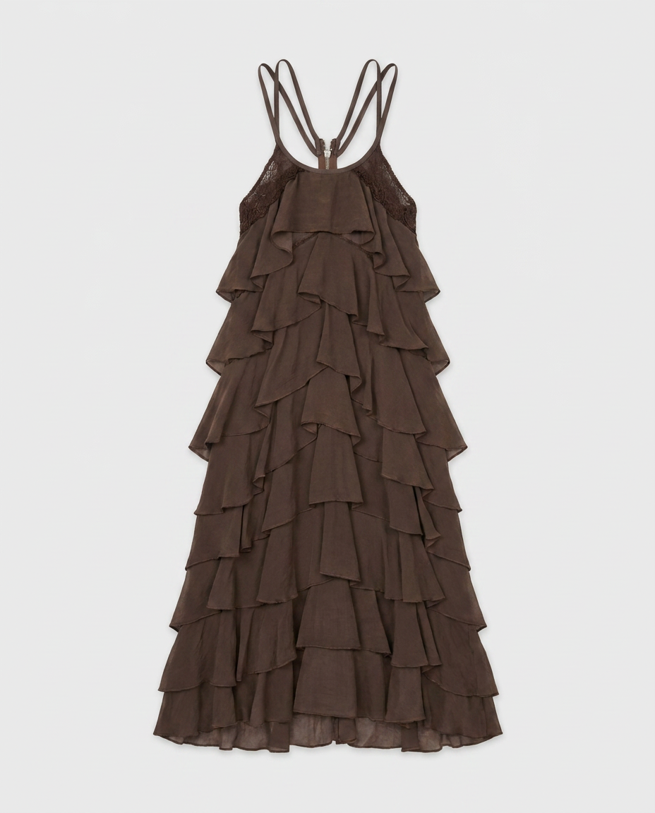 Sportmax silk ruffled dress