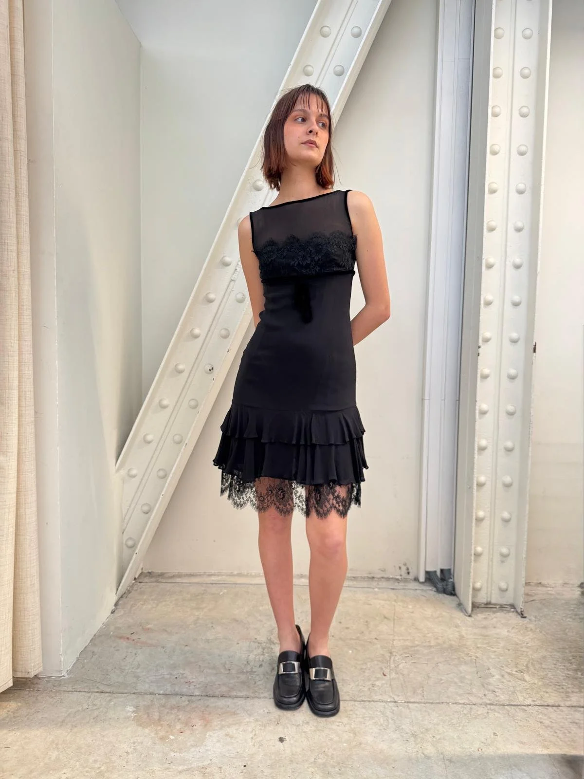 Luisa Spagnoli black detailed dress