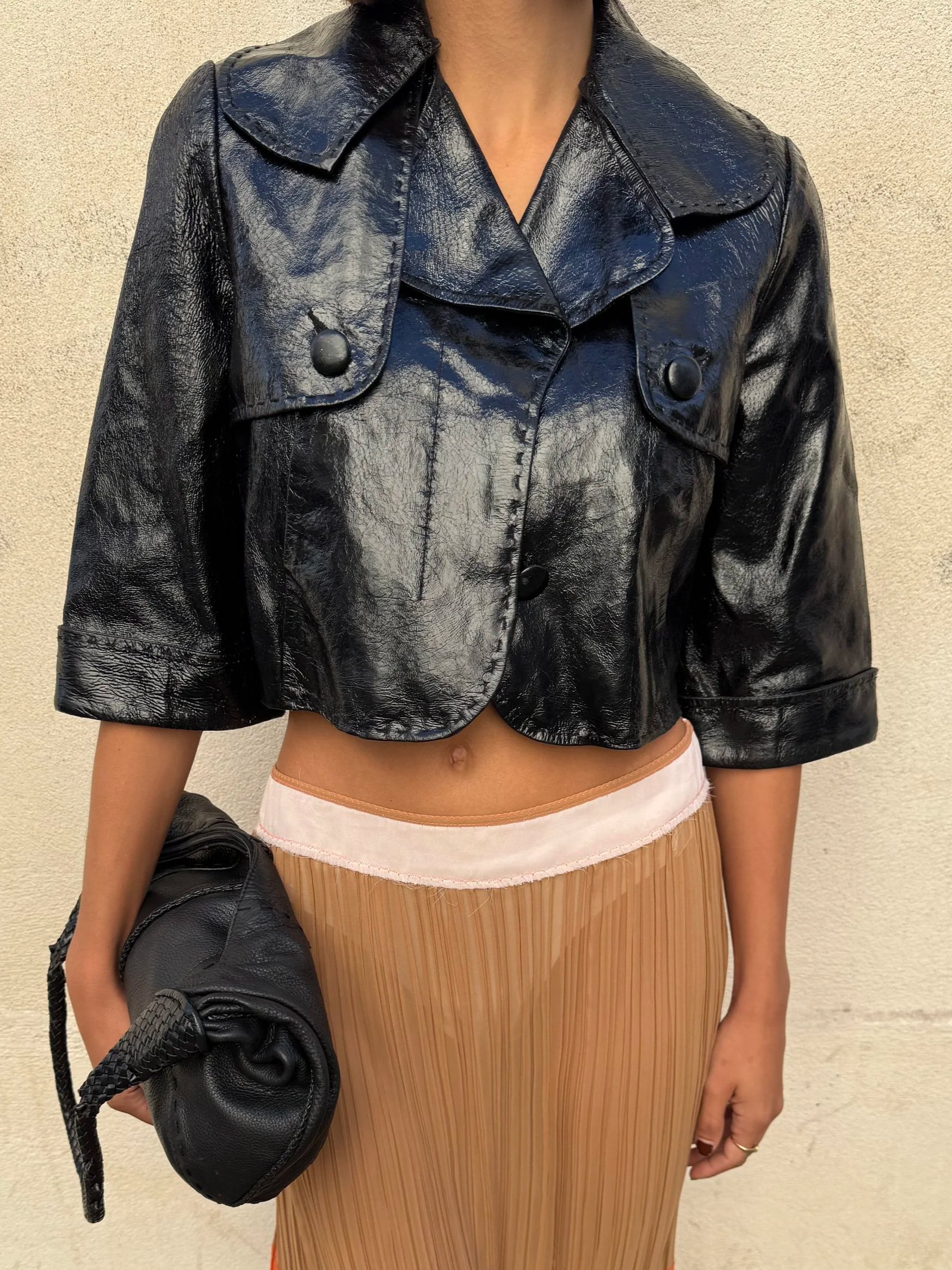 Gaultier jean's vinyle jacket