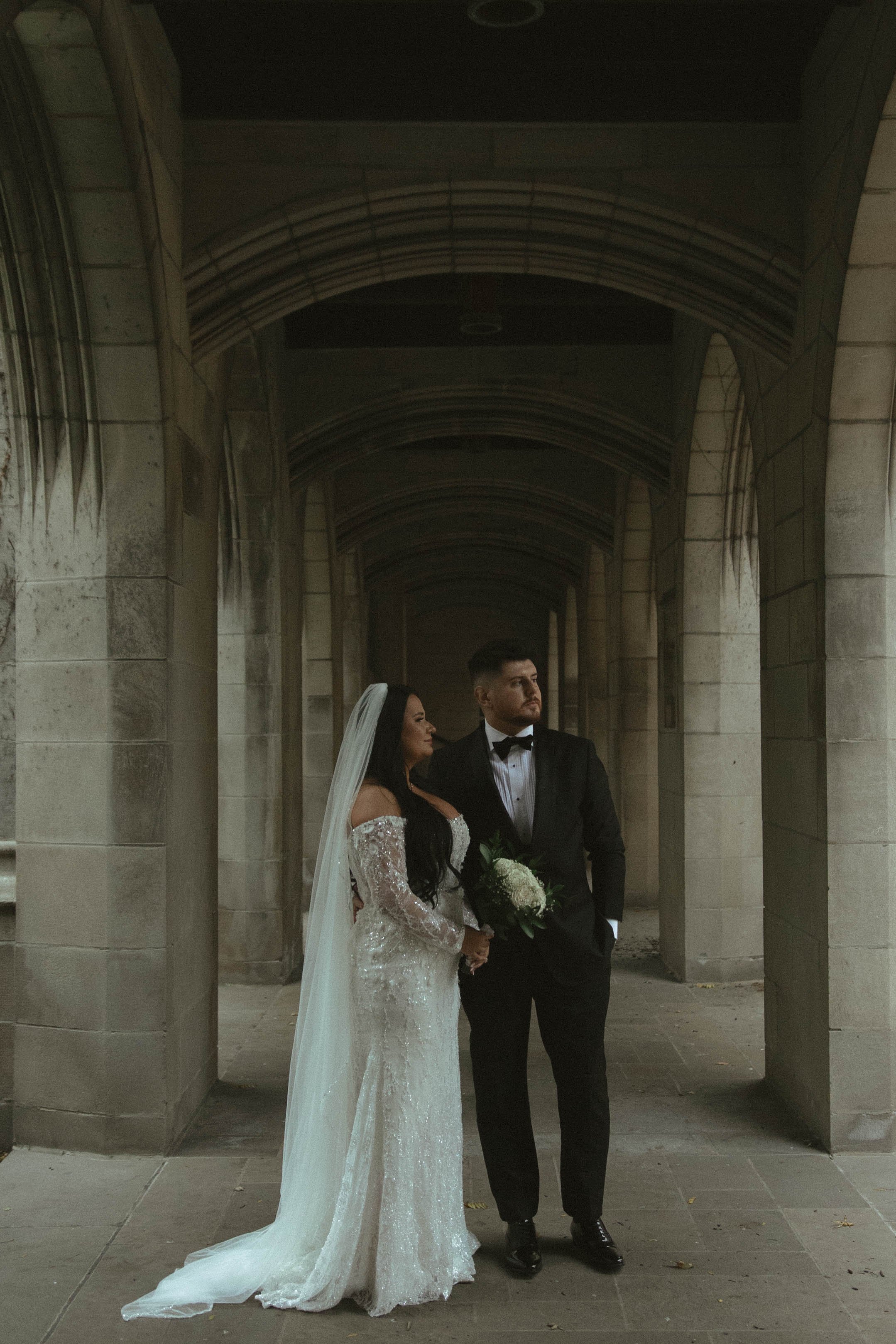 Tulsa Oklahoma wedding photographer capturing a wedding ceremony at The Canopy
