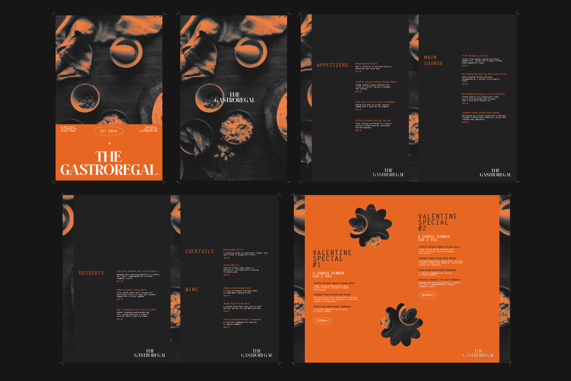 The Gastroregal Menu