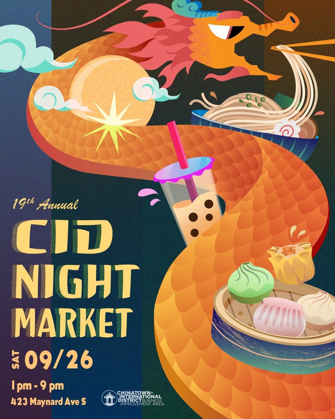 Seattle&rsquo;s Chinatown-International District Night Market returns for its 19th year on NEXT Saturday, September 26, from 1&ndash;9 PM. Presented by Amazon and produced by the Chinatown-International District Business Improvement Area (CIDBIA), th