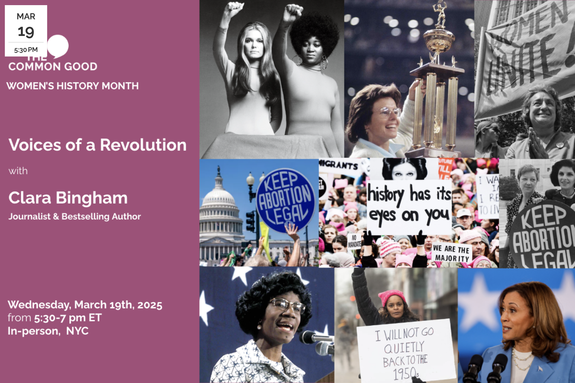  Voices of a Revolution: A Panel Discussion on the Women's Movement