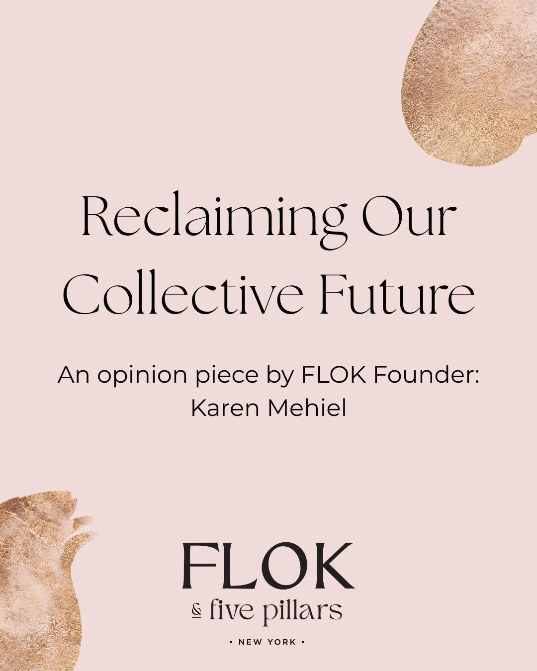 FLOK Founder Karen Mehiel shares how centering ourselves and understanding the forces dividing us can help us heal, unite, and reclaim what&rsquo;s rightfully ours&mdash;our communities, our voices, our future.

Read the full op-ed on our website.

#