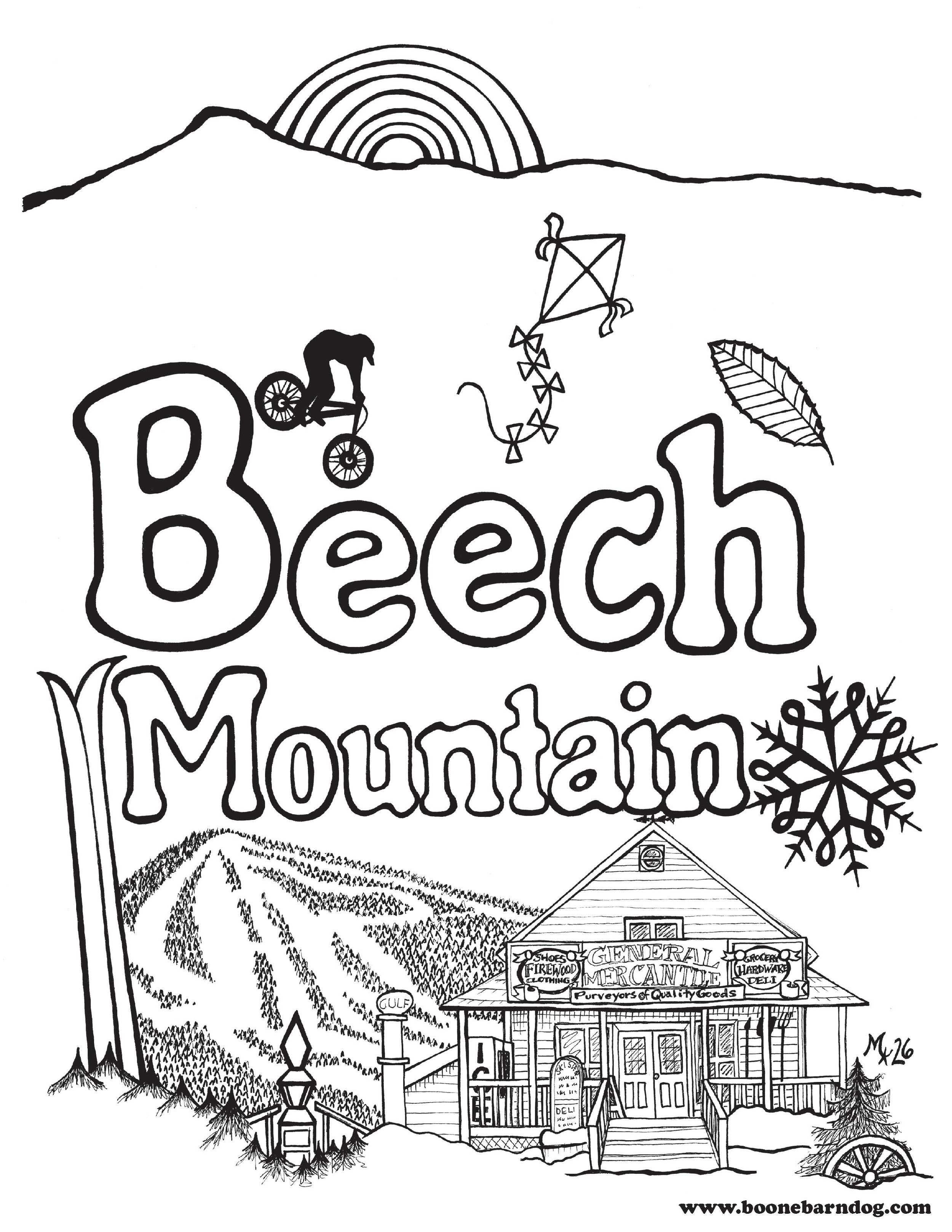 Beech Mountain - "Print-at-Home" Poster