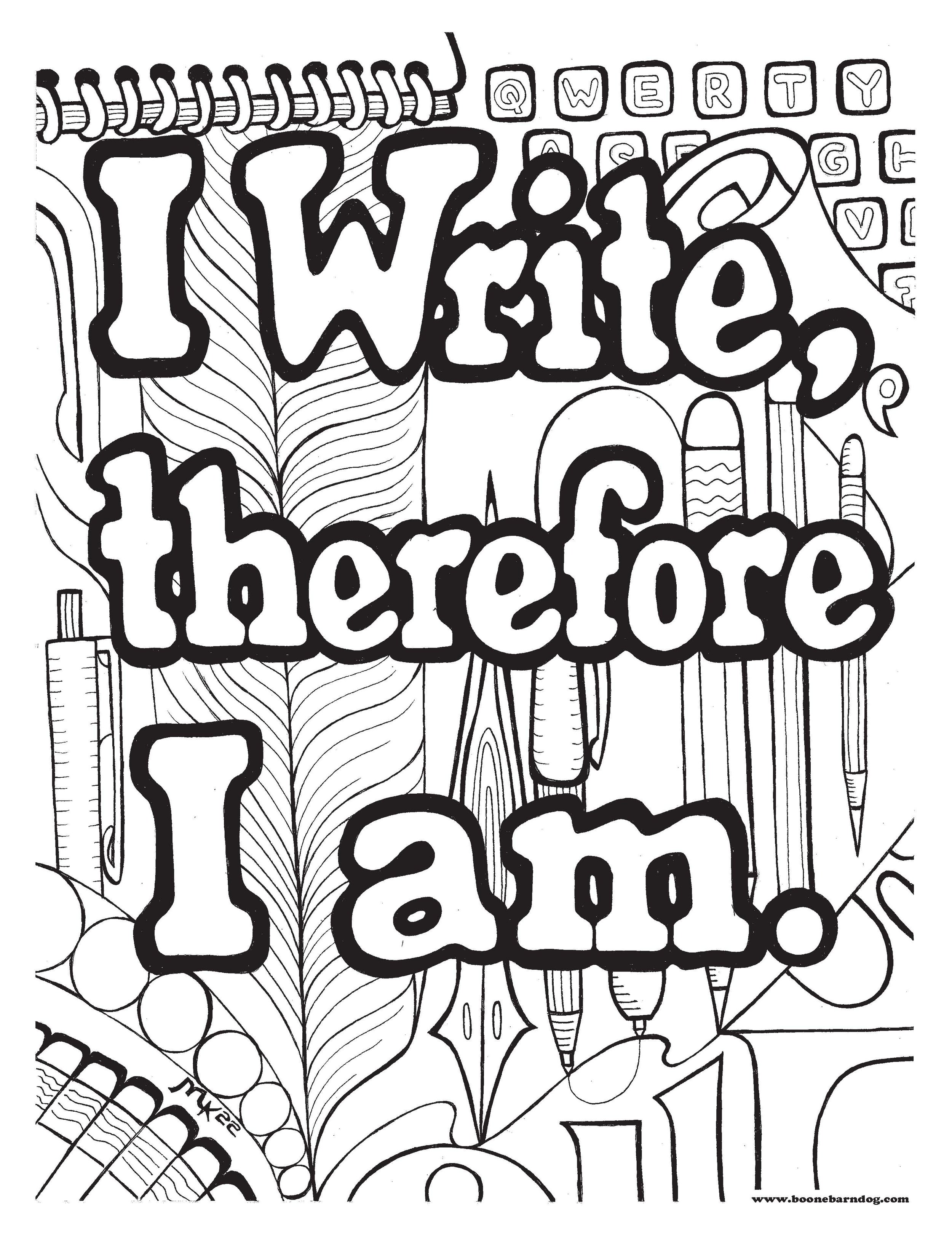 I Write Therefore I Am - Mighty Pen