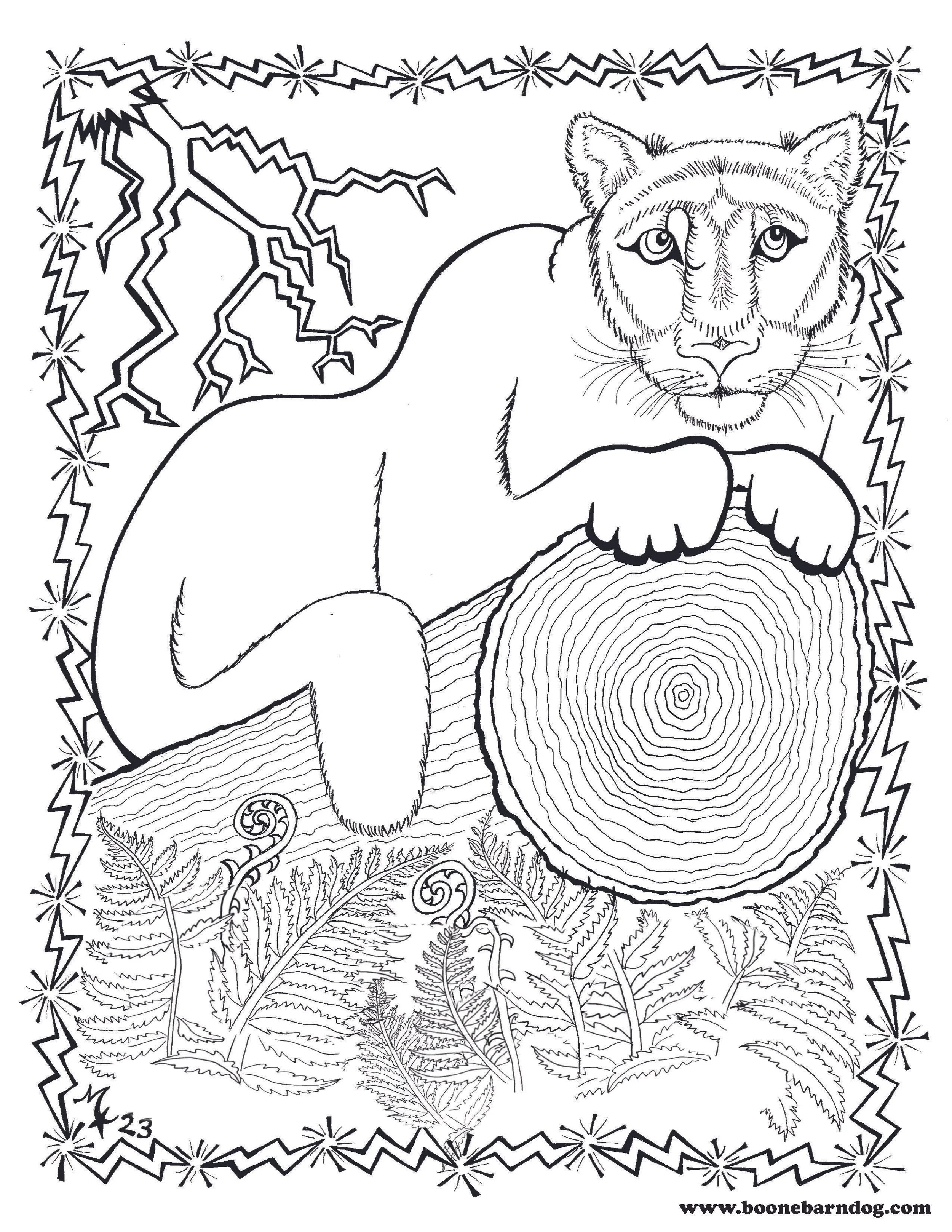 Mountain Lion - "Print-at-Home" Poster