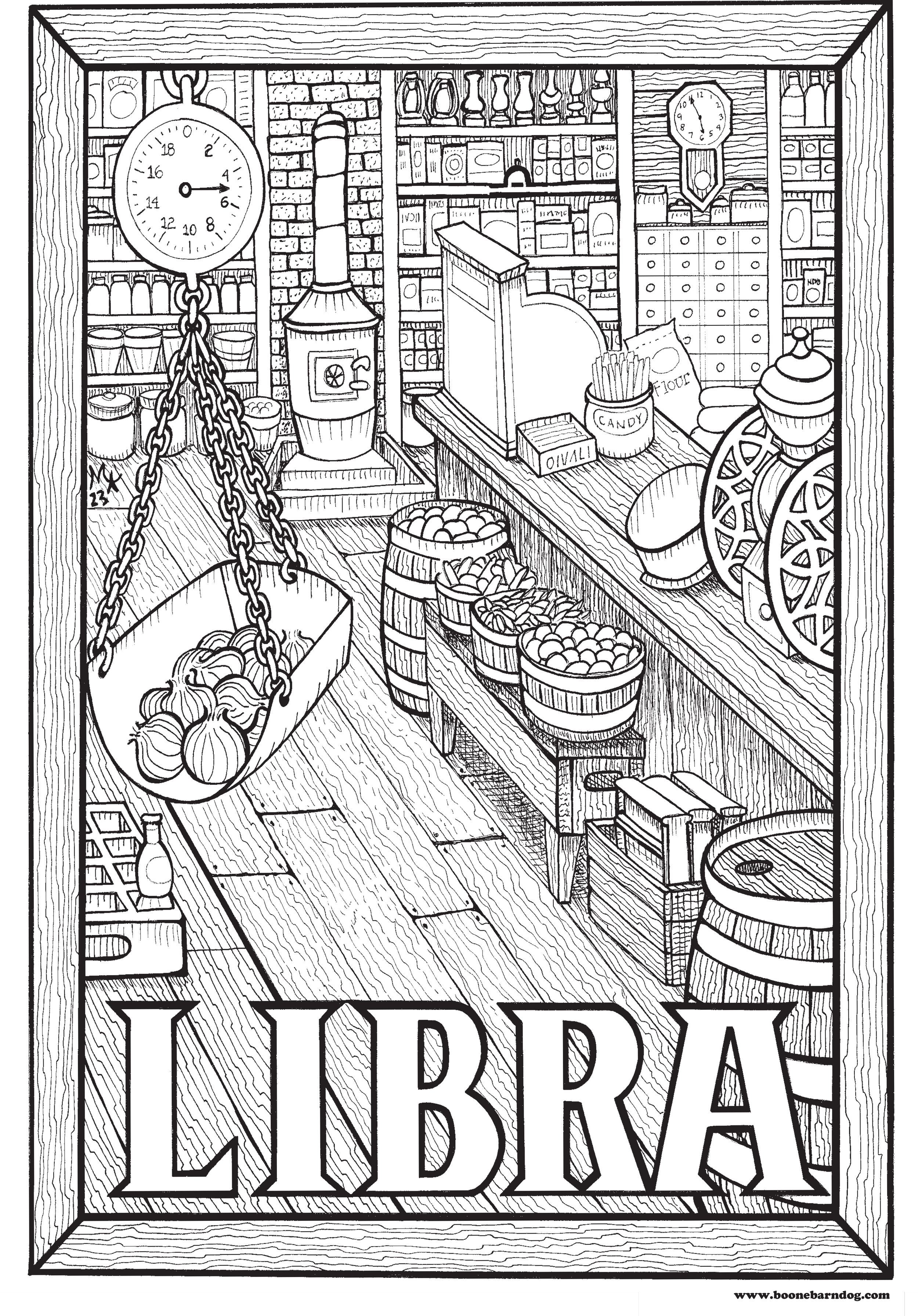 Libra - Mountain Zodiac "Print-at-Home" Poster