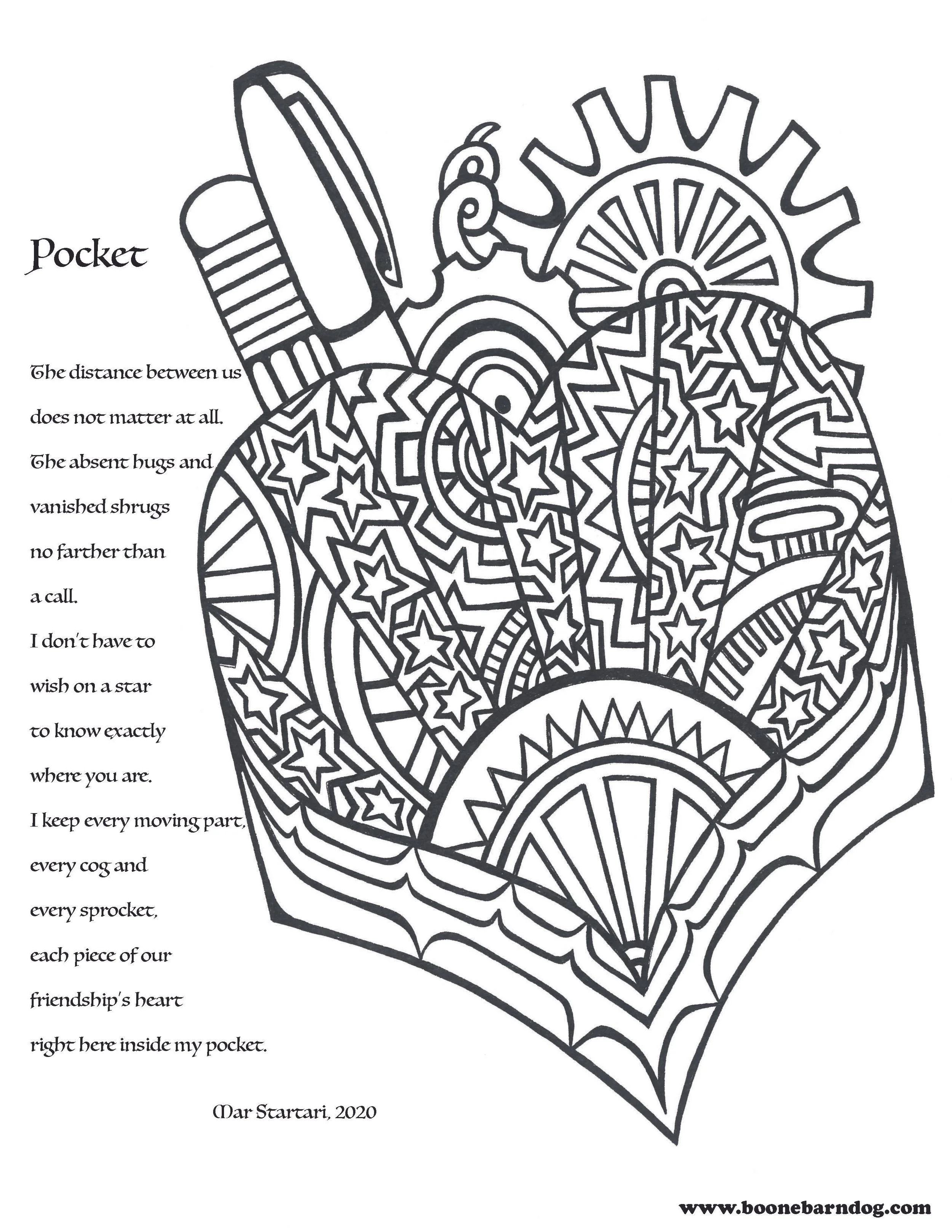 "In My Pocket" Poem - Poetry "Print-at-Home" Poster