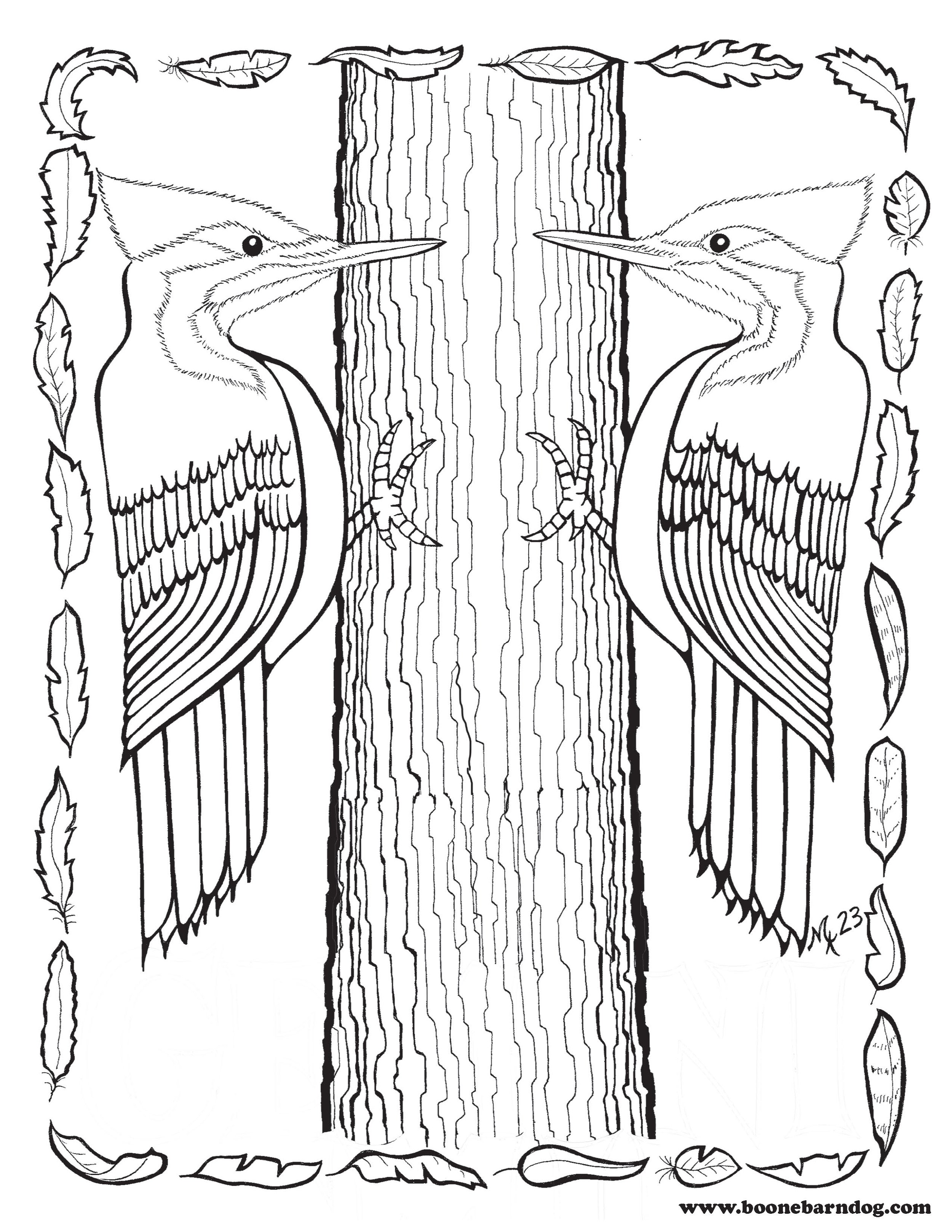 Woodpecker - "Print-at-Home" Poster