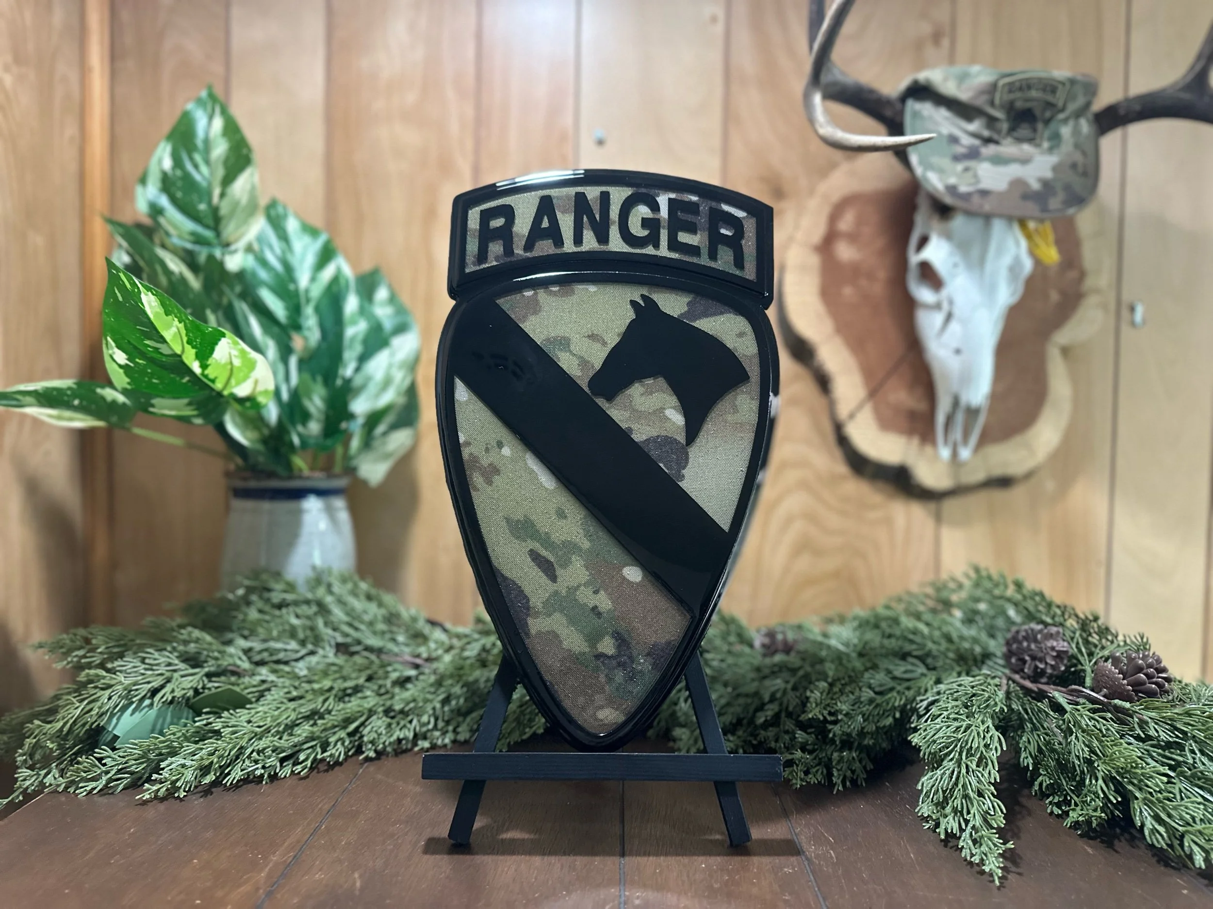 1st Cavalry Sign with Ranger Tab