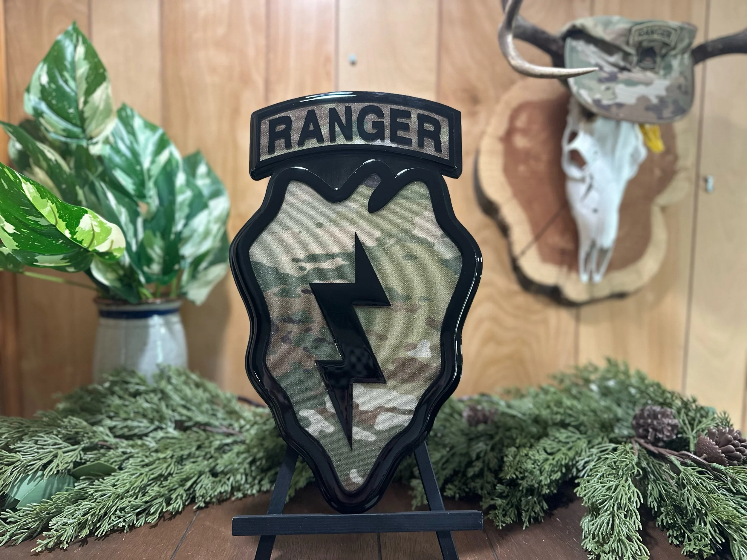 25th infantry sign with Ranger Tab