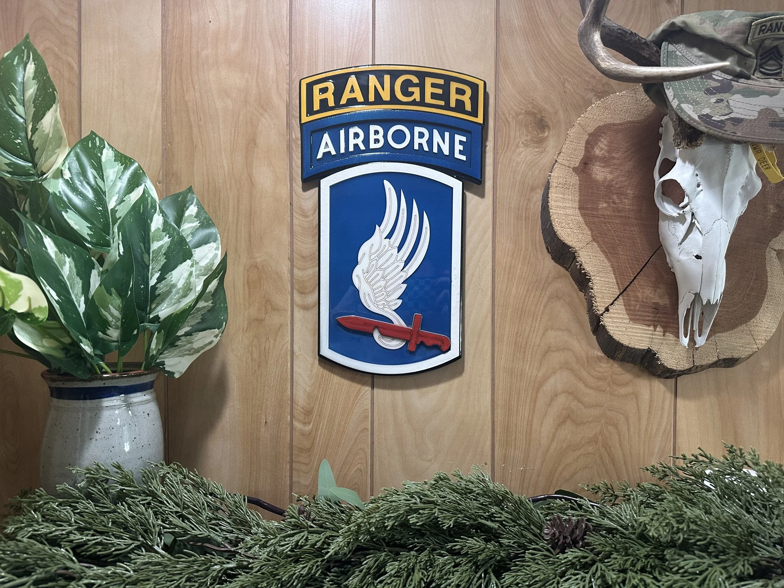 173rd Airborne With Ranger Tab Sign