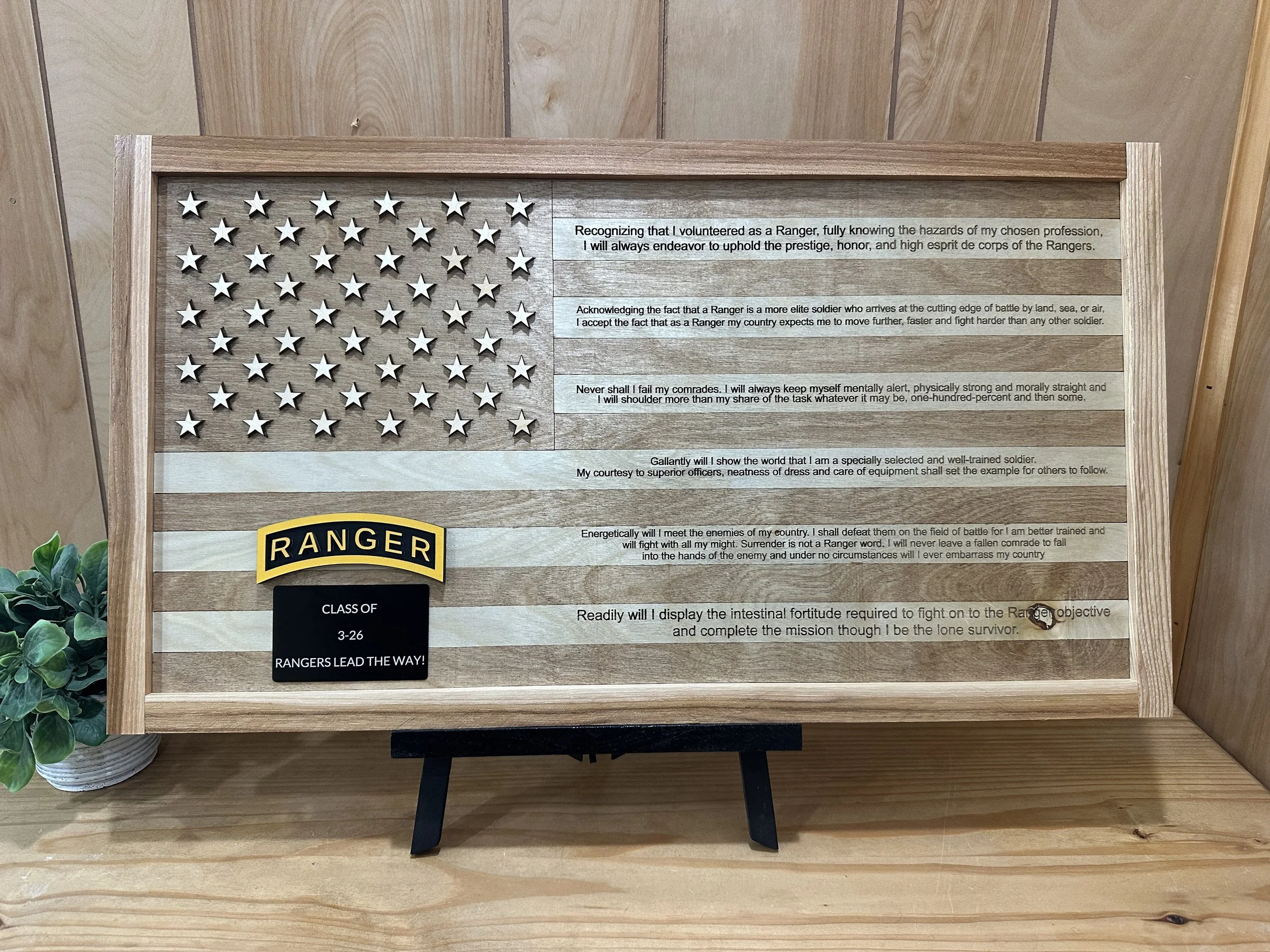 Army Ranger Tab Flag