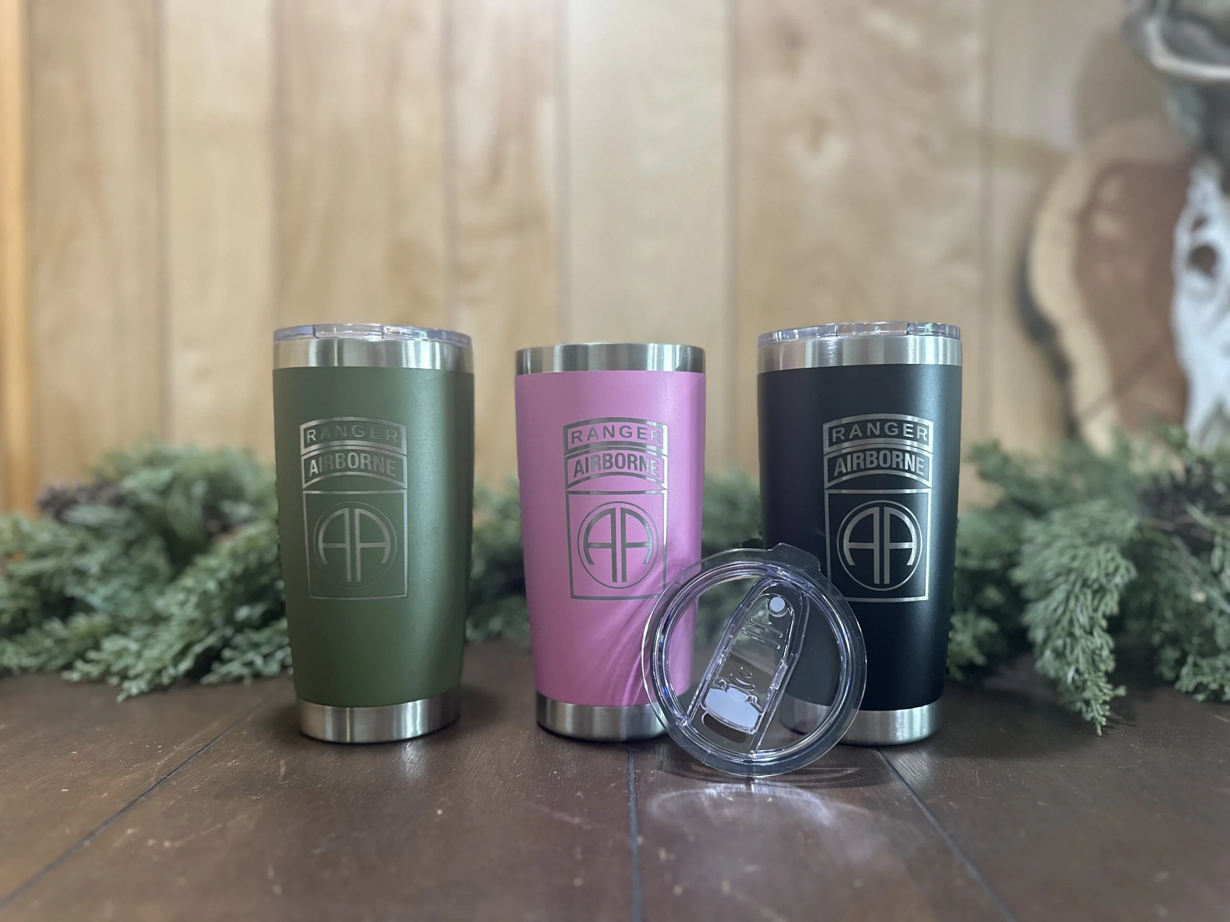 82nd Airborne Tumbler with Ranger Tab