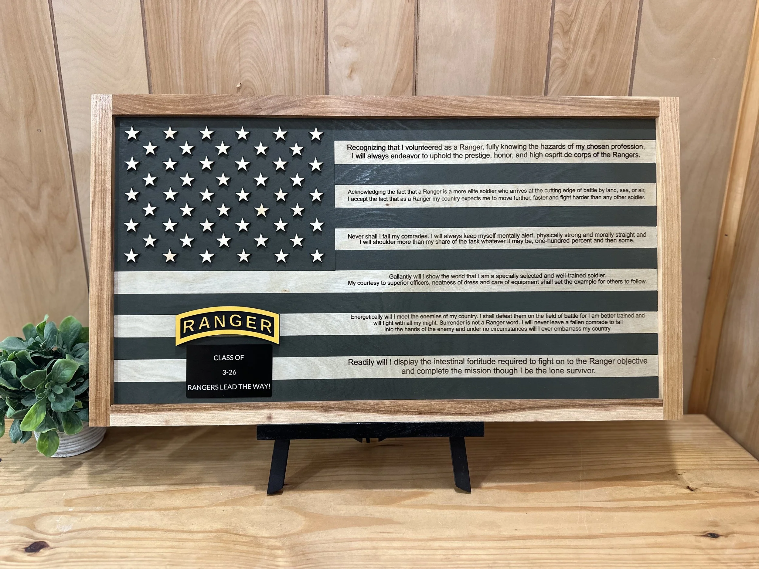 Army Ranger Tab Flag