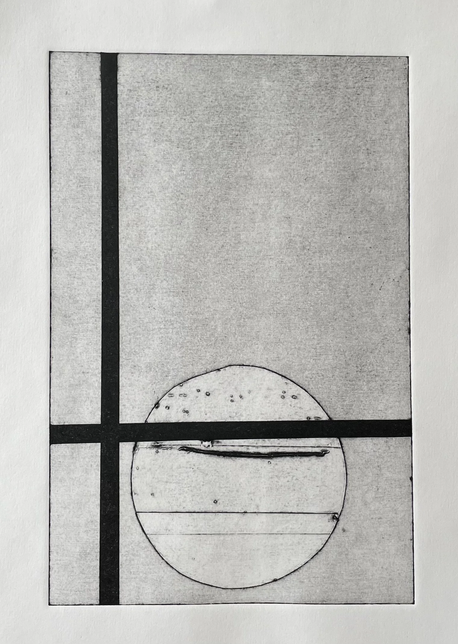 Moon rise (Collagraph)