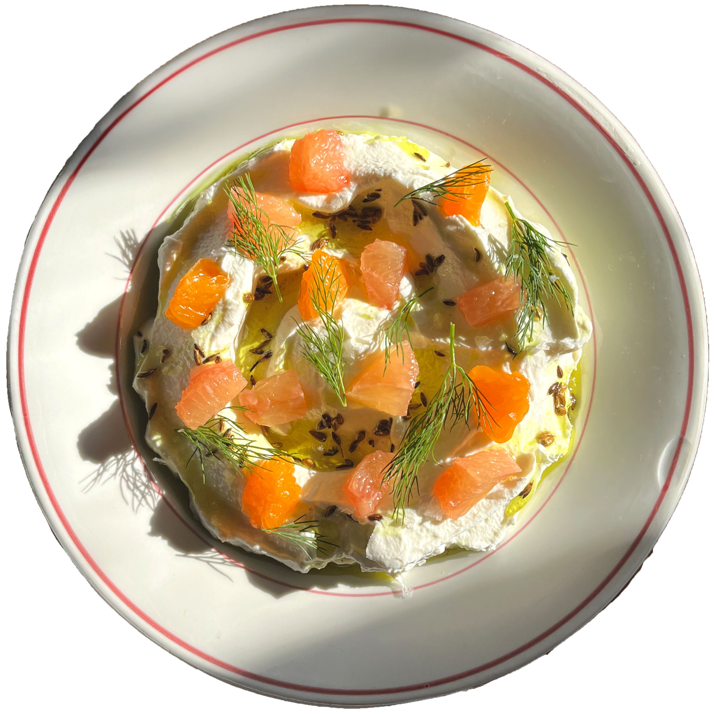 Strained Yogurt with Citrus and Spiced Oil