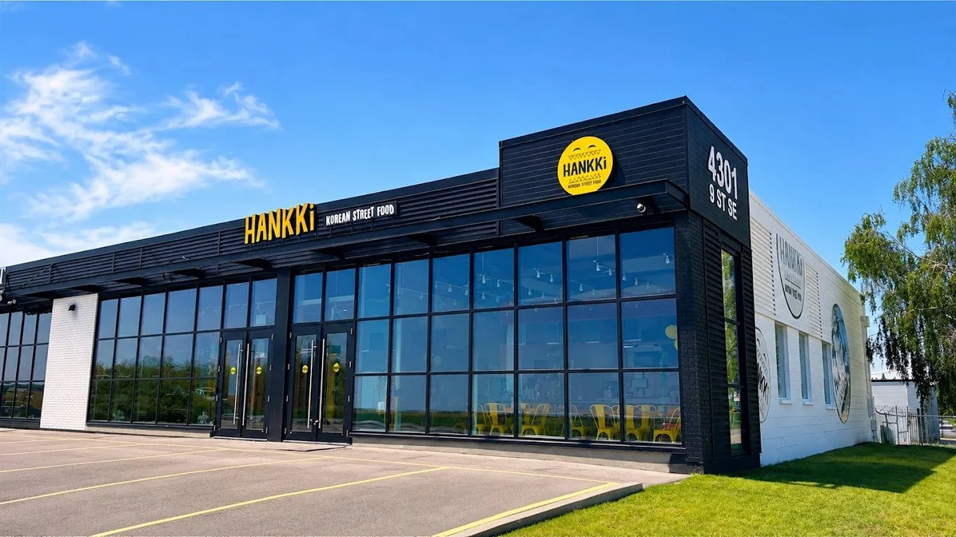 HANKKi Highfield Korean street food restaurant exterior at 4301 9 St SE in Calgary