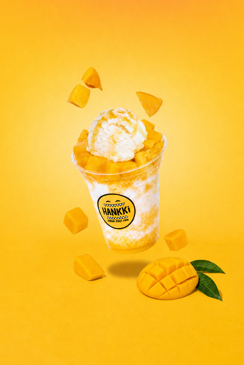 Mango HANKKi Bingsu Korean shaved ice dessert in Calgary