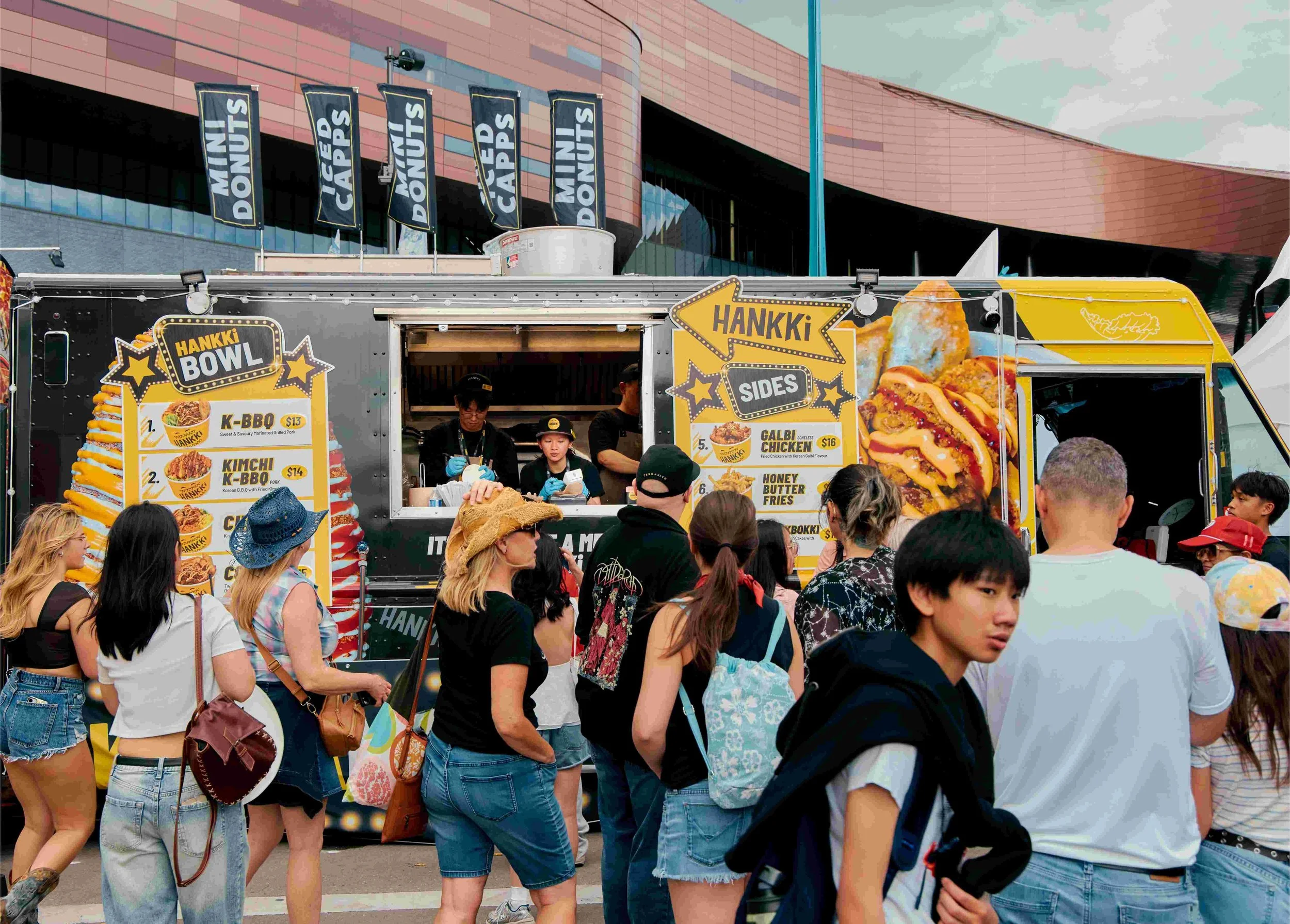 HANKKi Food Truck serving Korean street food to visitors at Calgary Stampede