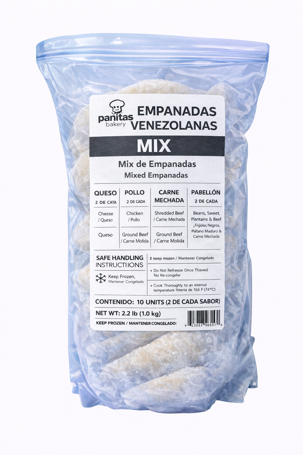 Mix Premium Empanadas Venezolanas  (10 unidades)