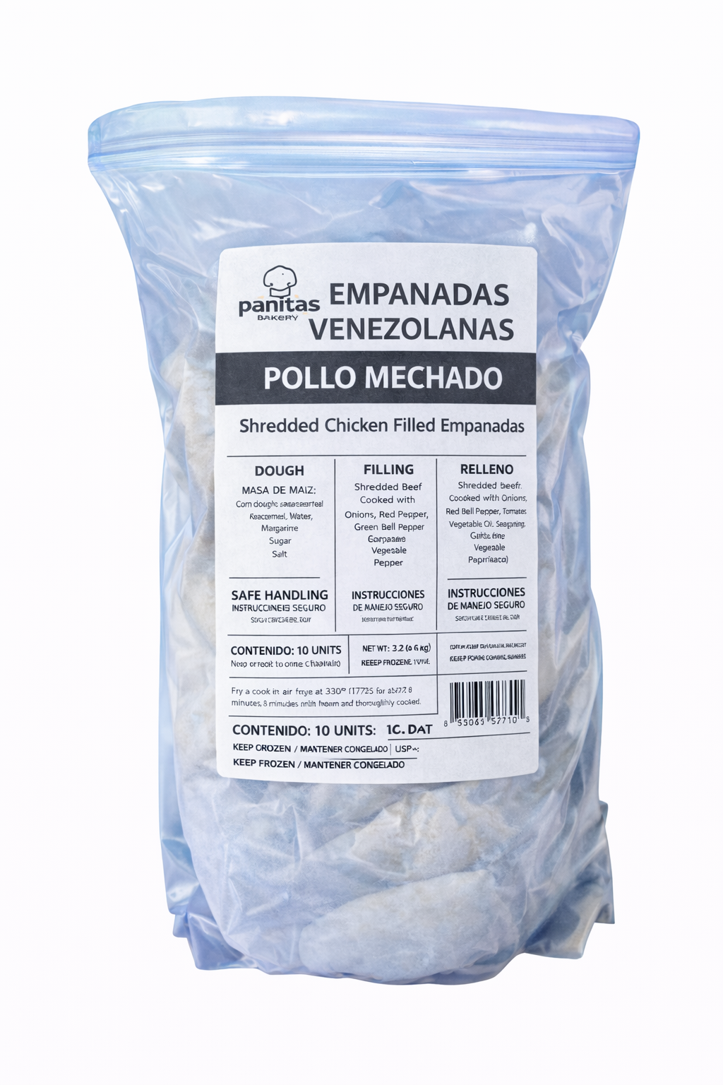 Empanadas Venezolanas de Pollo / Chicken  – Frozen (10 unidades)