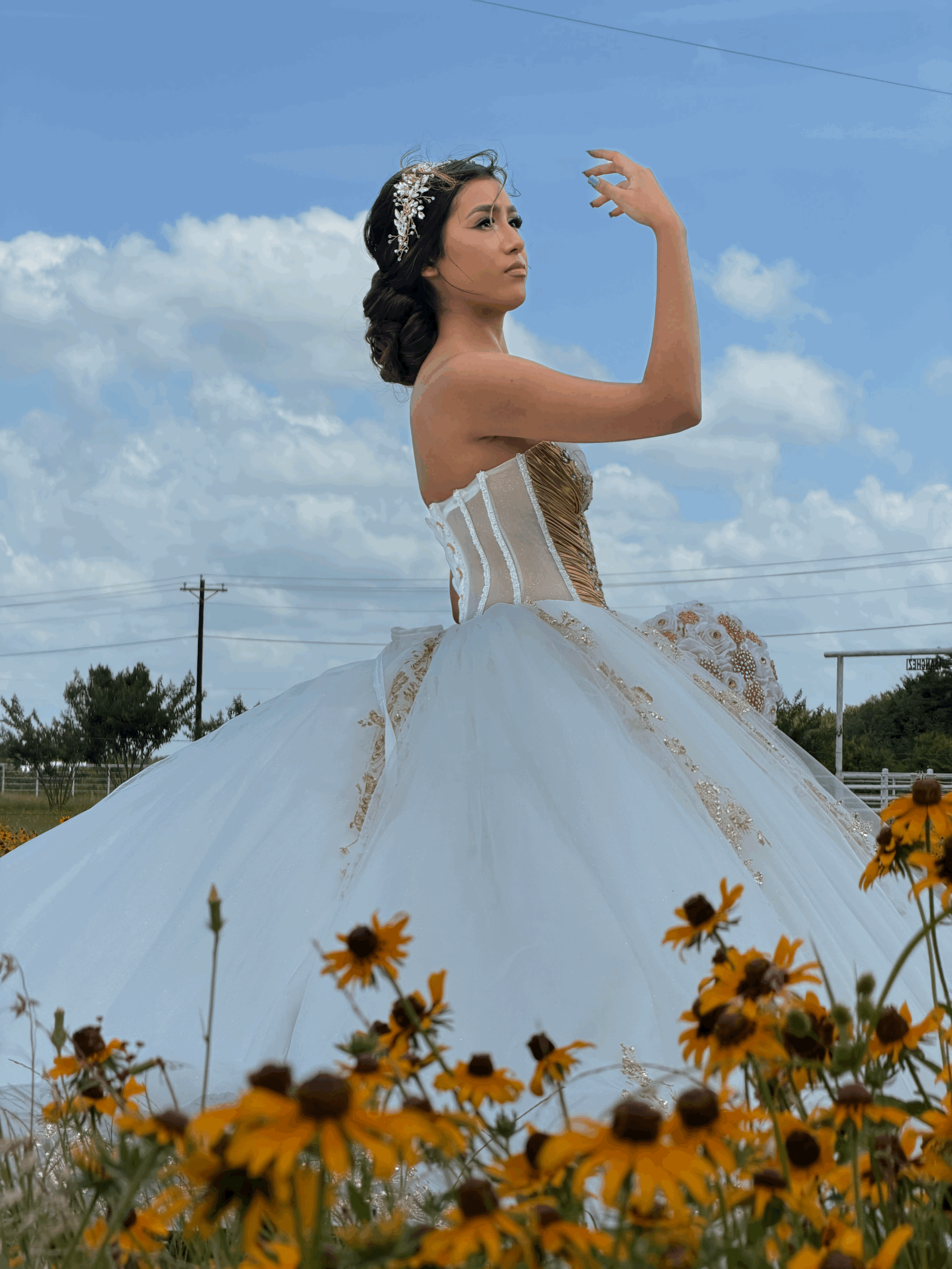 White and gold