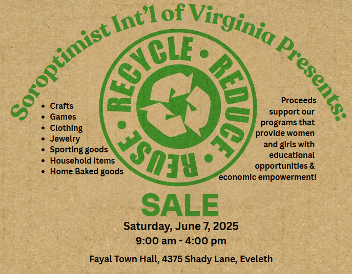 Reduce, Reuse and Recycle for Women and Girls!