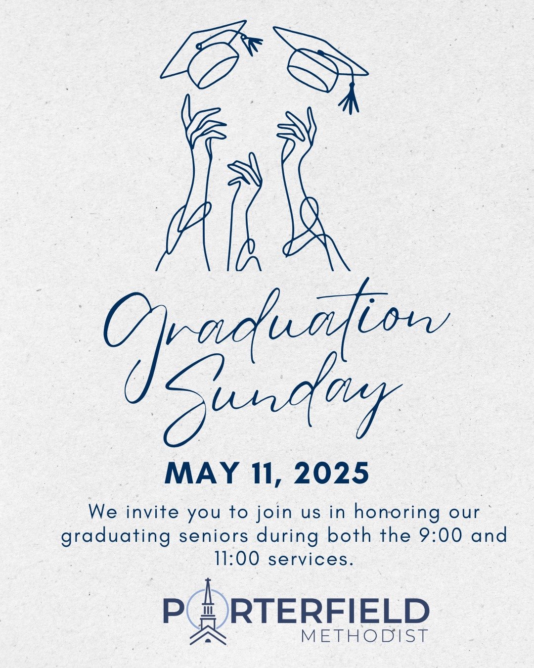 Join us this Sunday as we celebrate a special milestone in the lives of our graduating seniors! π During our morning service, we’ll recognize and honor the incredible achievements of our high school as they step into a new chapter of life.
Le