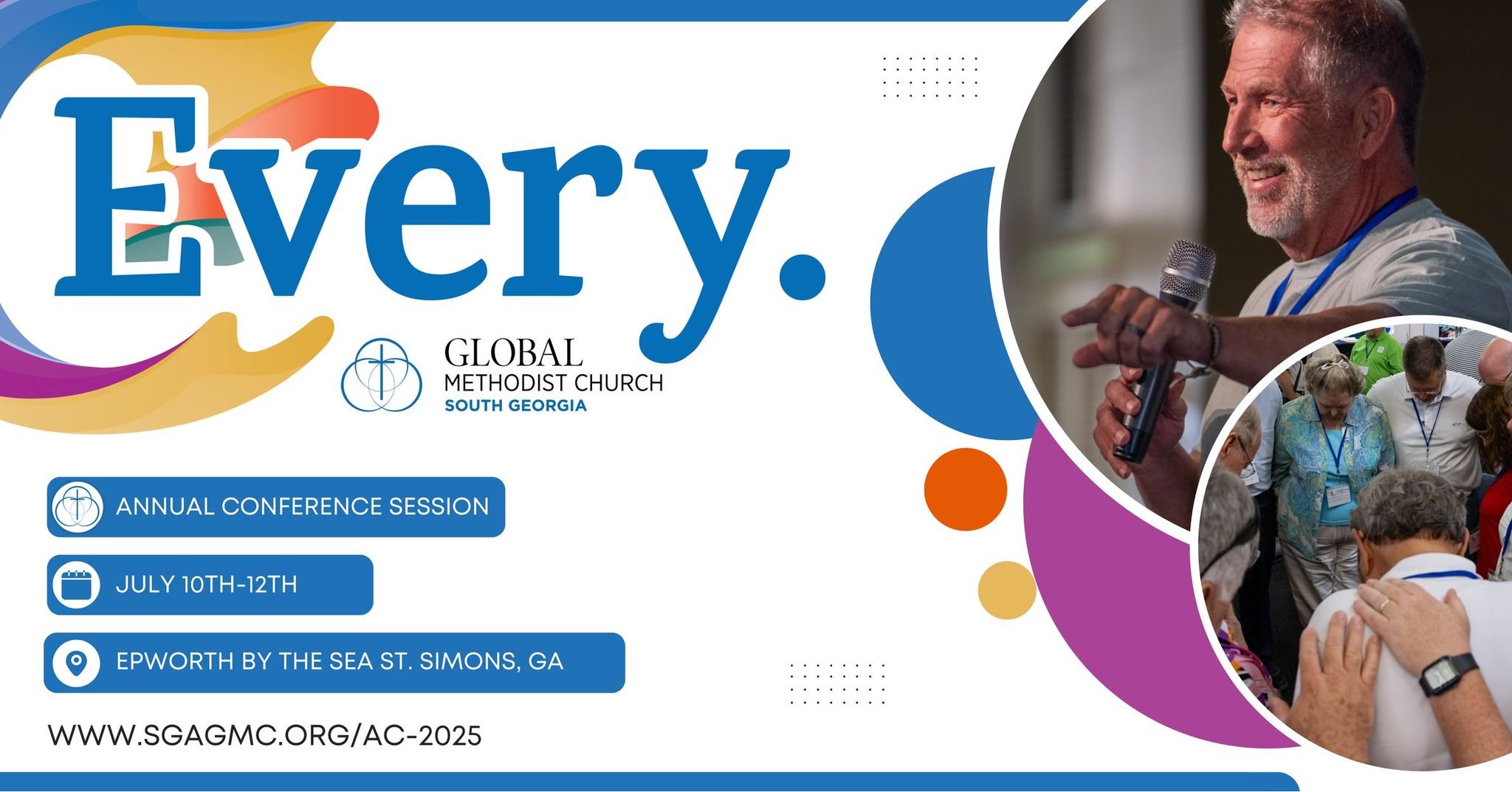 Please keep our pastors and lay delegates in your prayers as they head to the beautiful Epworth by the Sea for the Annual Conference of the South Georgia Global Methodist Church.
This special gathering is a time for worship, connection, and discerni