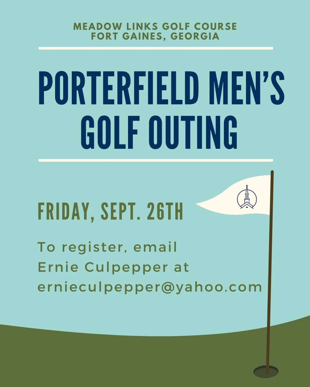 Porterfield Men mark your calendars for Thursday, September 26th — we're heading out for a Men’s Golf Outing you won’t want to miss!
Whether you're a seasoned pro or just enjoy a good day on the course, this will be a great time of
