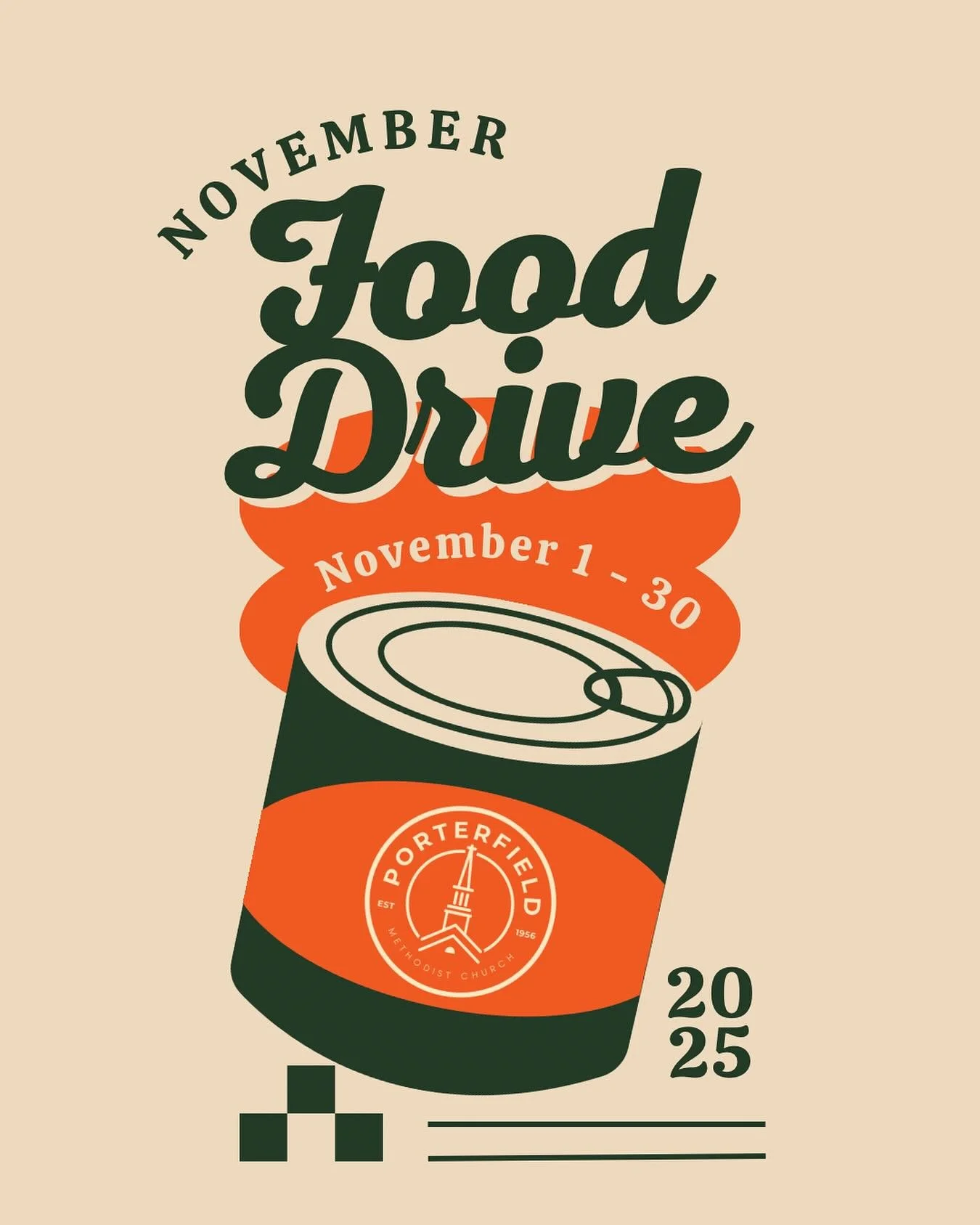 This month, we are collecting non-perishable food items for the Leesburg Methodist Church food pantry. Place donations in the bins outside of your Sunday School class or the church office.