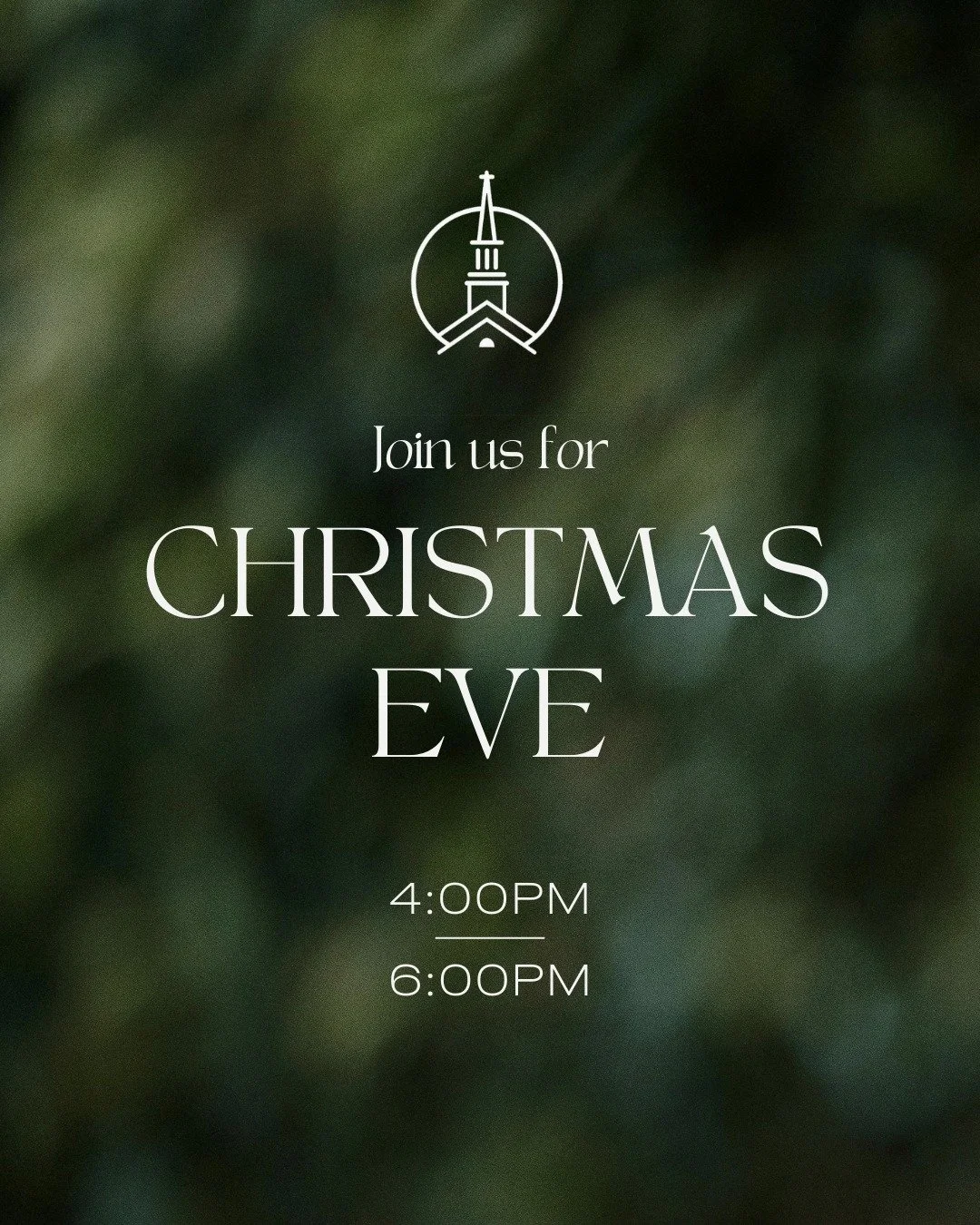 We hope you will make plans to join us for one of our Christmas Eve services!