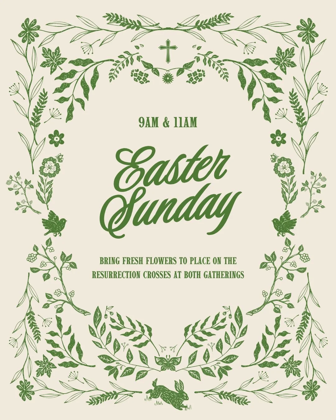 Good Friday reminds us of the depth of love and sacrifice, but the story isn&rsquo;t over! As we look ahead to Resurrection Sunday, don&rsquo;t forget to bring fresh flowers to place on the crosses... A beautiful symbol of new life and hope.