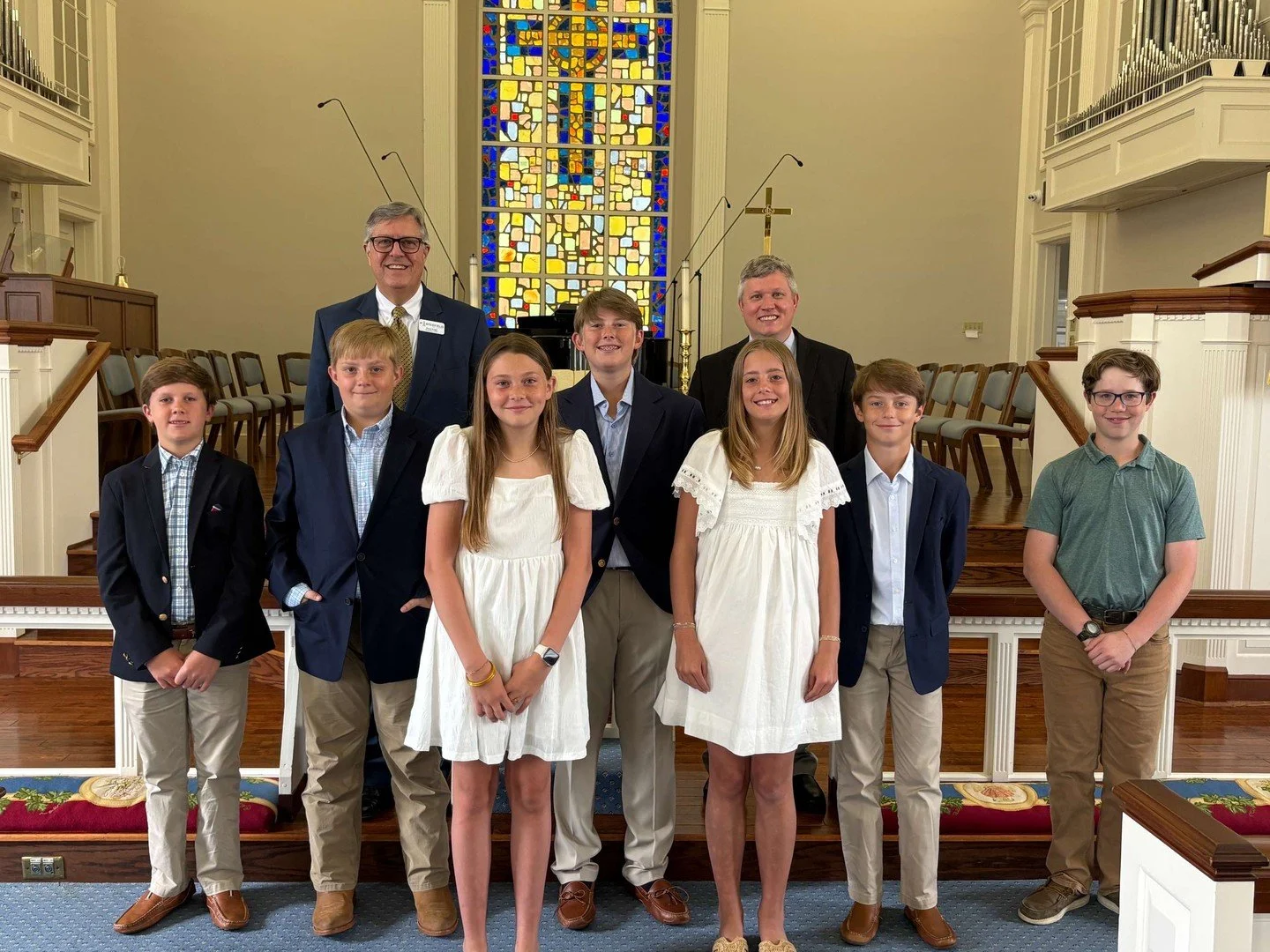 Yesterday, seven students publicly affirmed their faith and made the commitment to join Porterfield Methodist Church. Help us welcome our newest members!