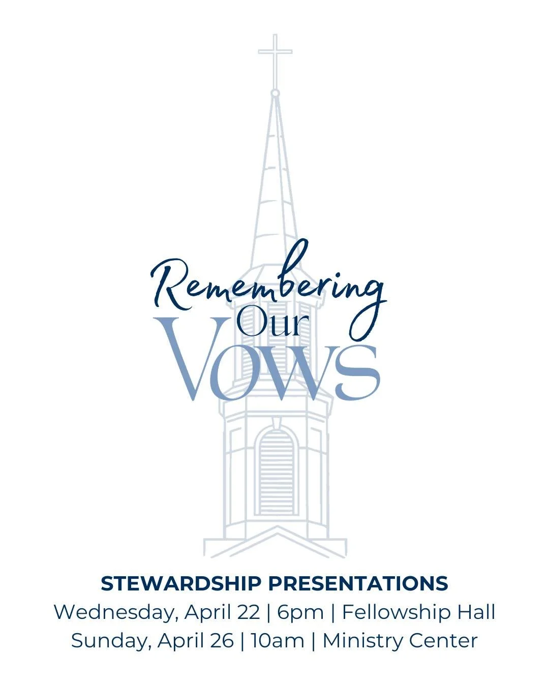 We&rsquo;re entering our 2026 stewardship season, and we&rsquo;d love for you to stay informed about what&rsquo;s happening in the life of our church. We&rsquo;ll be offering two stewardship presentations on different dates &mdash; one will take plac