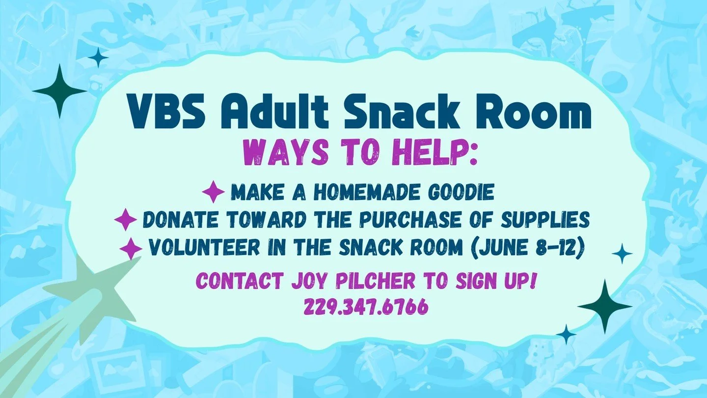 🍪🥨 Calling all snack heroes🧁🍫 Help us keep our volunteers fueled with snacks and homemade treats throughout the week!