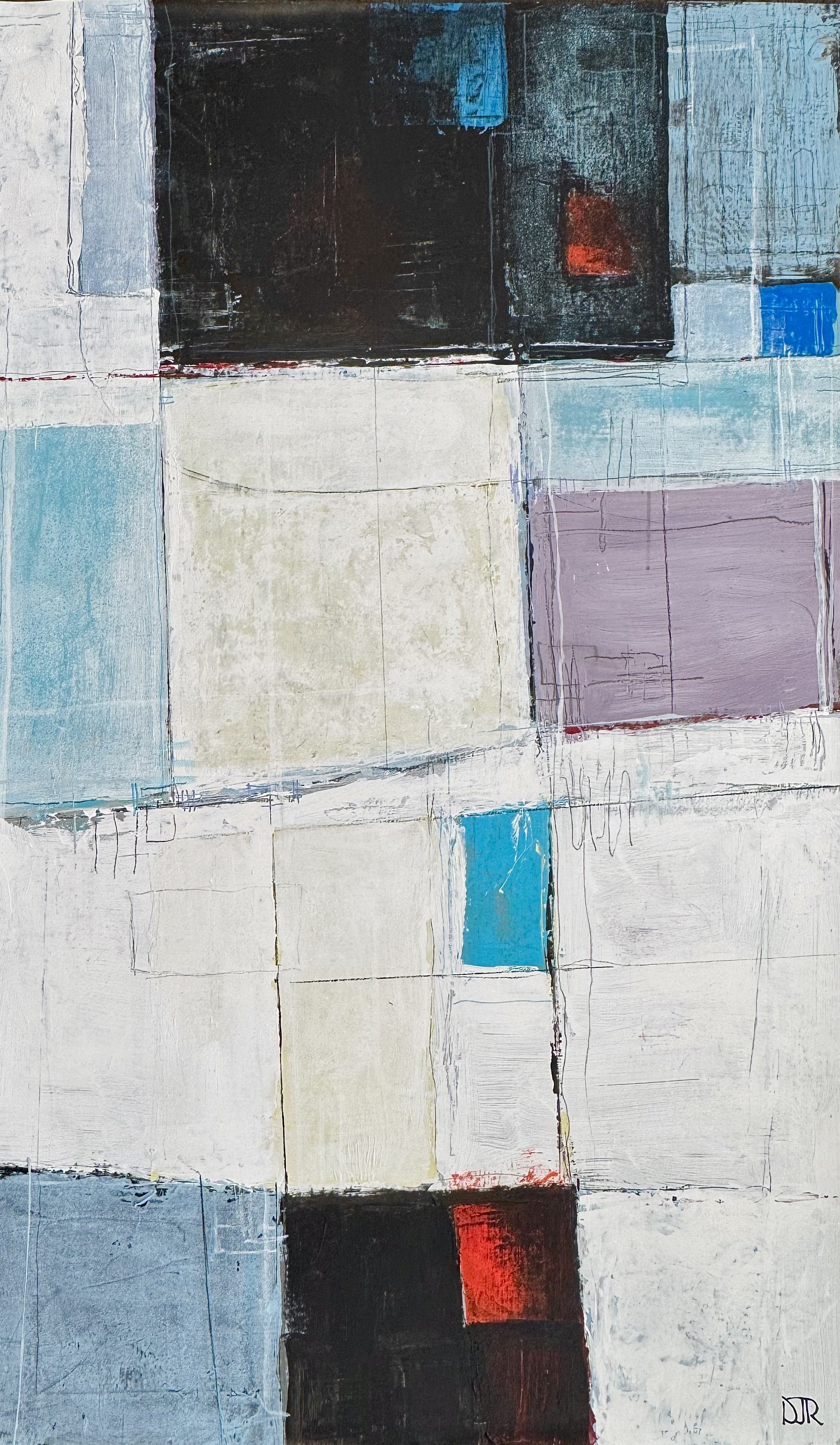 'open blue' /  60” x 36” / Acrylic and Pencil on Mylar