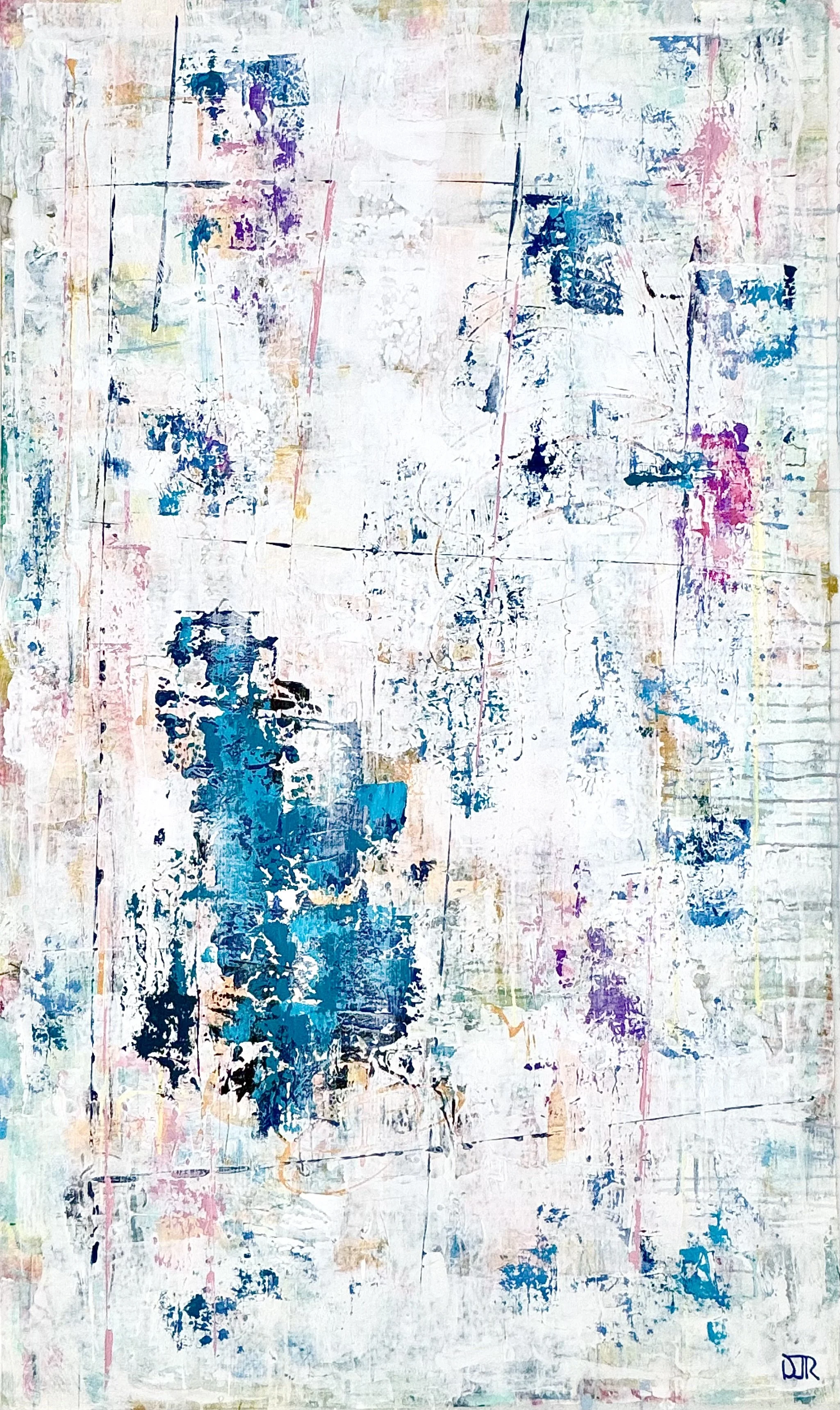 'sea without shore' /  60” x 36” / Acrylic and Pencil on Mylar