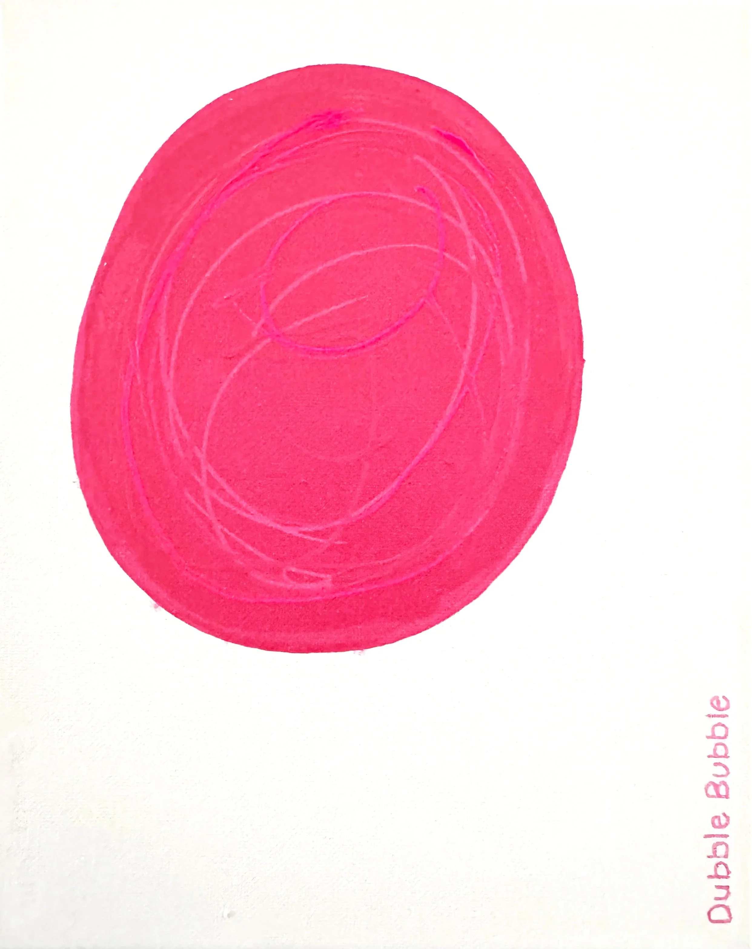 'dubble bubble' / 20" x 16" x 0.75" / Acrylic on Canvas