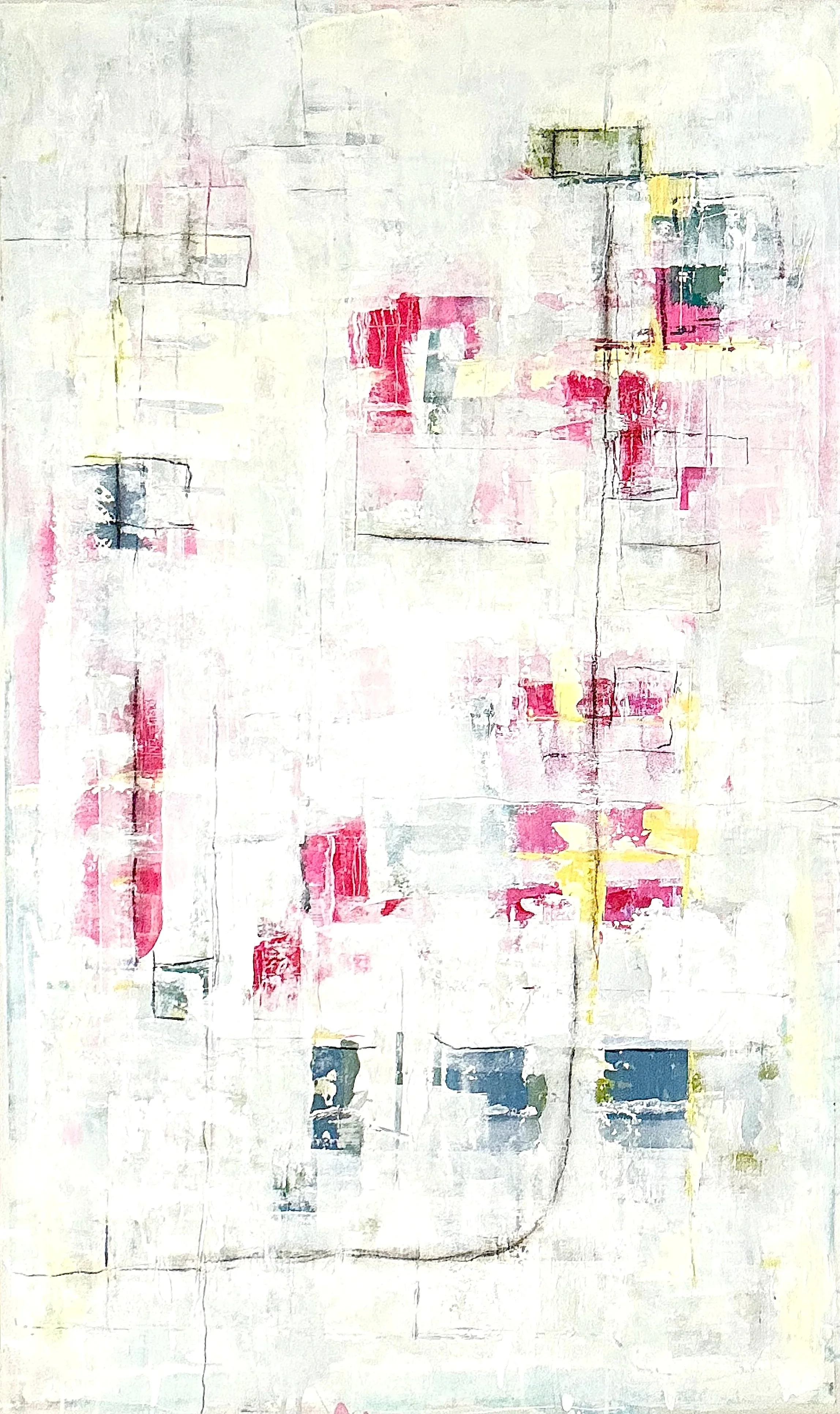 'yachts in the harbour' /  60” x 36” / Acrylic and Black Pencil on Mylar
