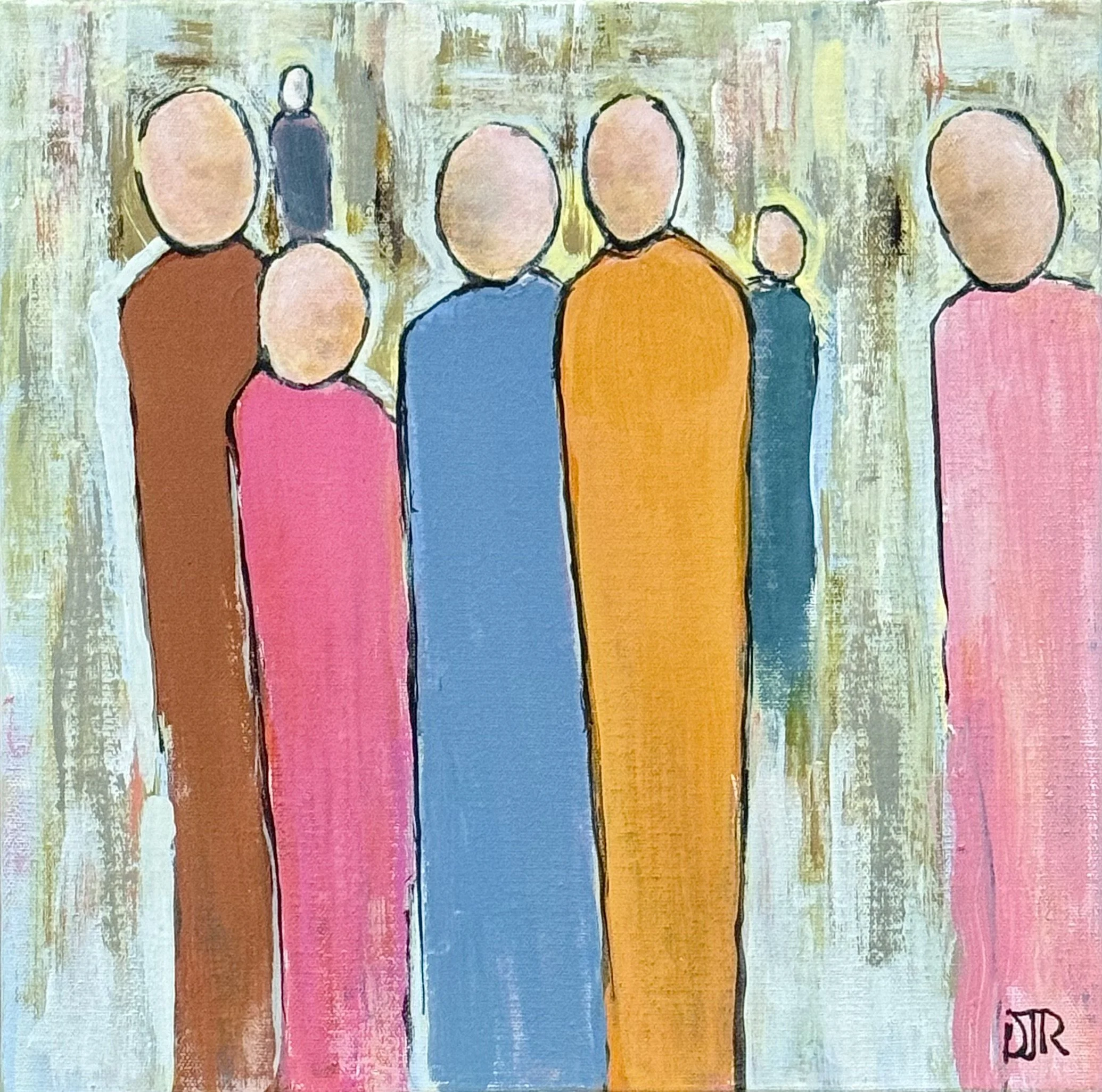  'diversity - I hear the world differently’ / 12” x 12” x 1.5” / Acrylic on Canvas
