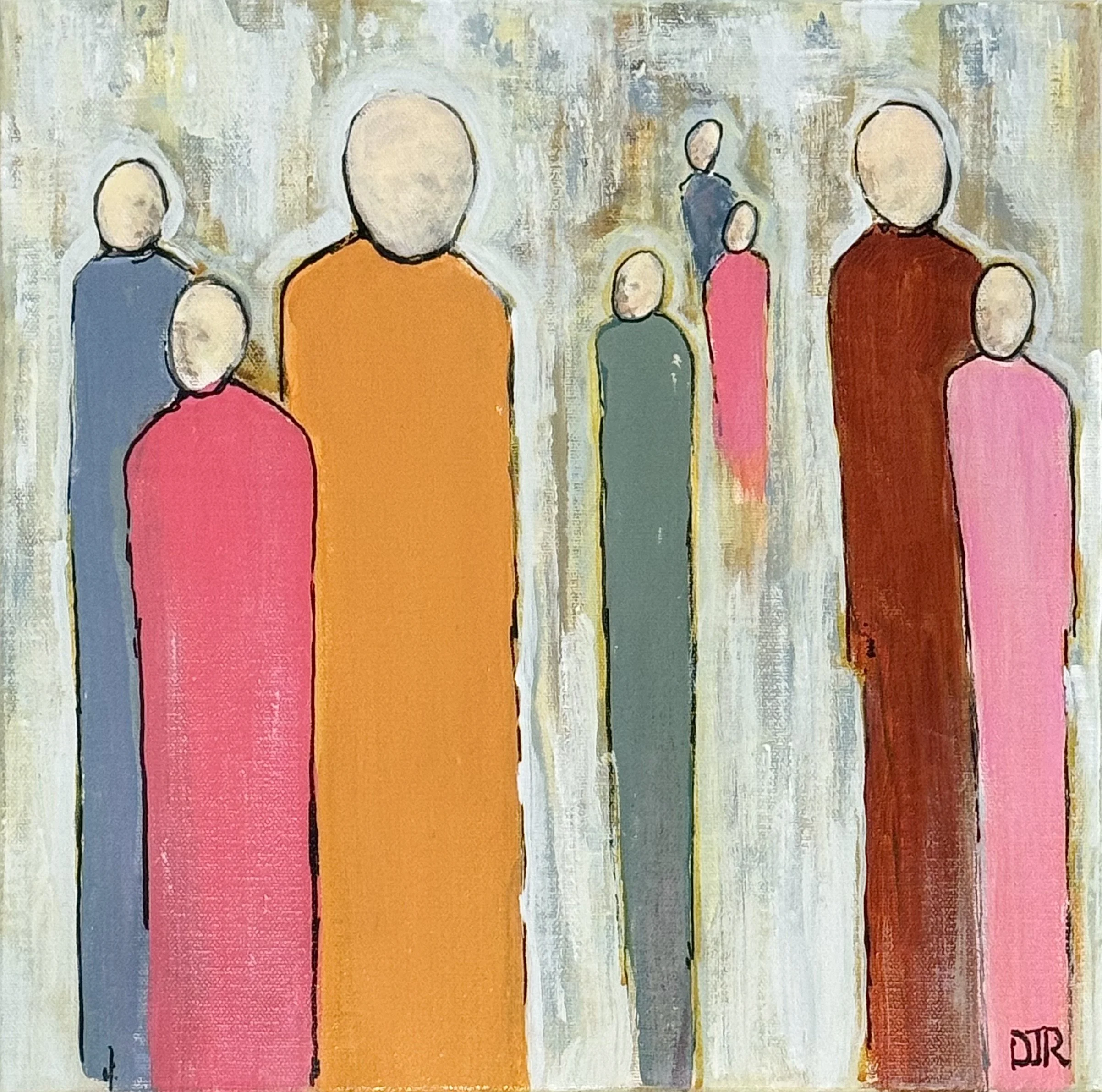  'diversity - choose kidness’ / 12” x 12” x 1.5” / Acrylic on Canvas