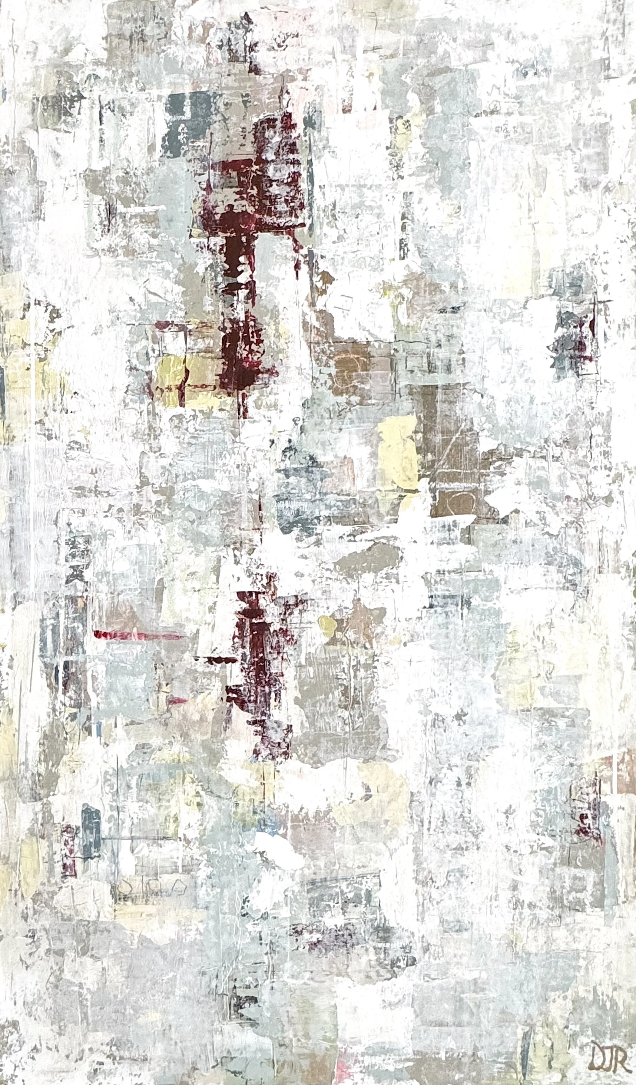 'between sand & sea' /  60” x 36” / Acrylic and Pencil on Mylar