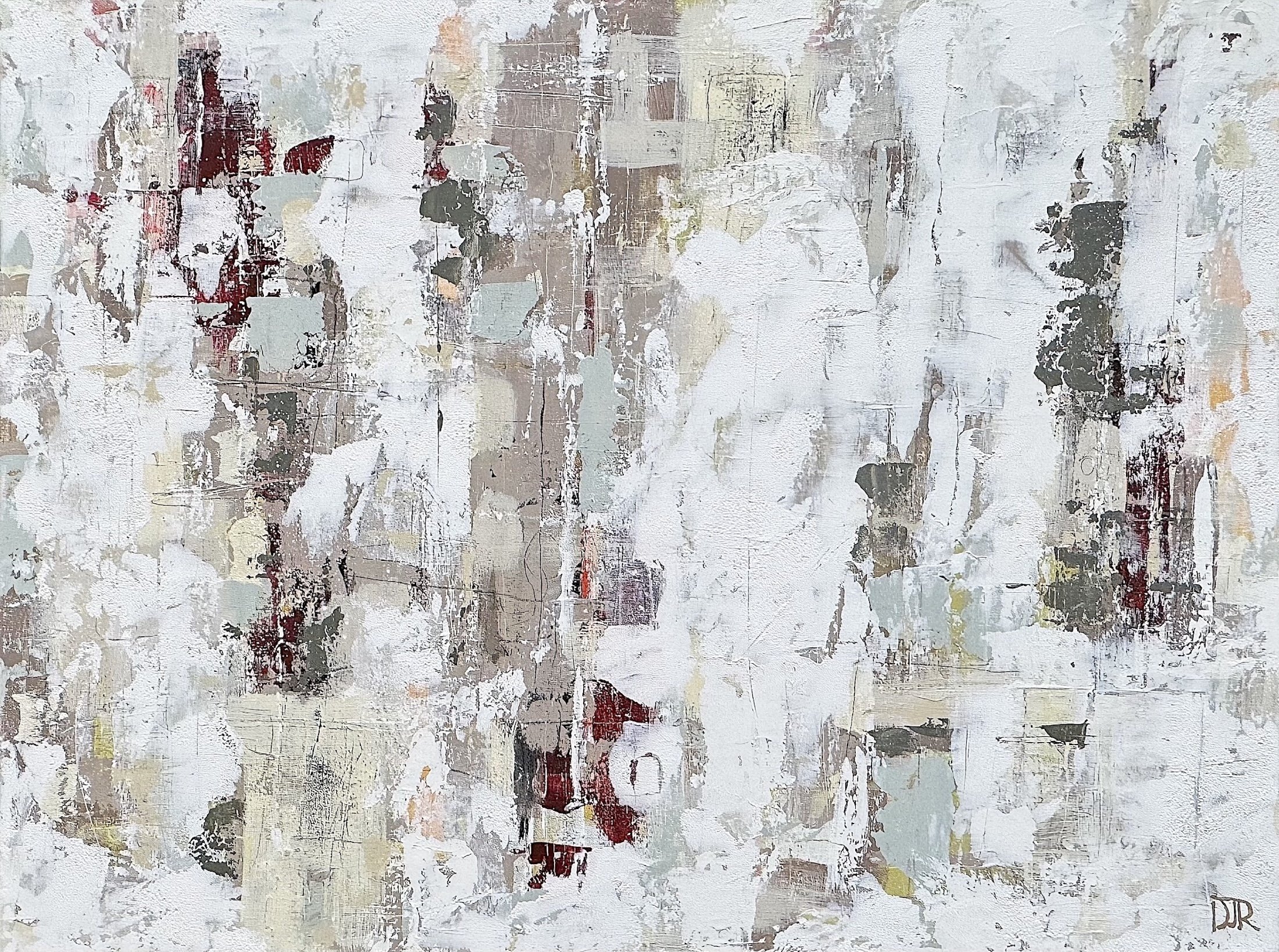 'vanilla sky' / 36" x 48" x 1.5" / Acrylic, Pastel and Pencil on Canvas 